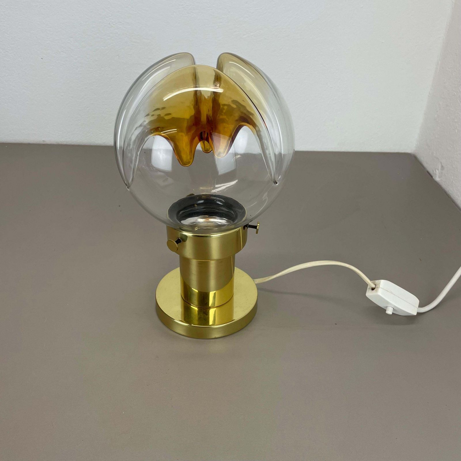 Modernist Toni Zuccheri Style Murano Table Light By Kaiser Leuchten Germany 1970 photo for sale