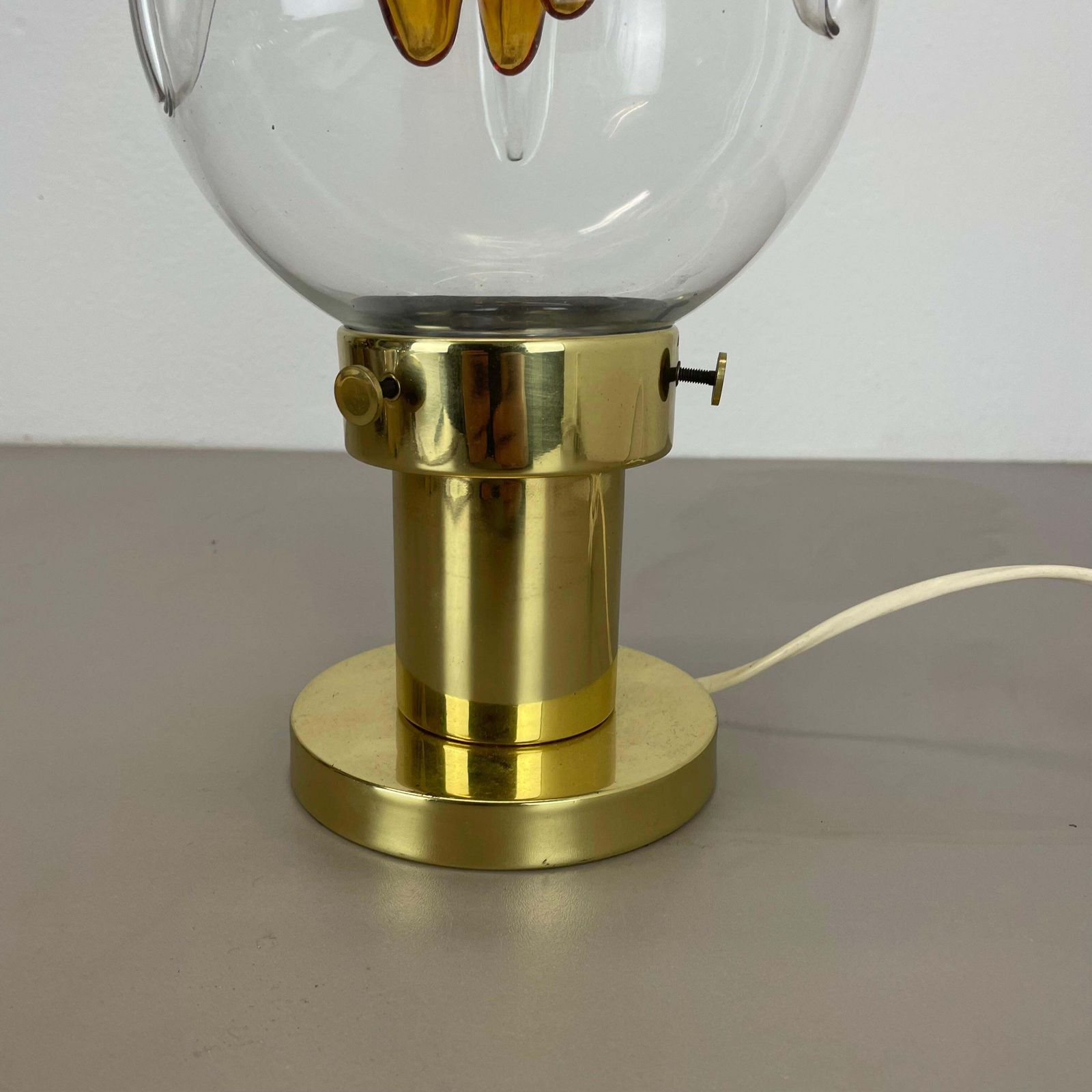 Modernist Toni Zuccheri Style Murano Table Light By Kaiser Leuchten Germany 1970 photo 708.0