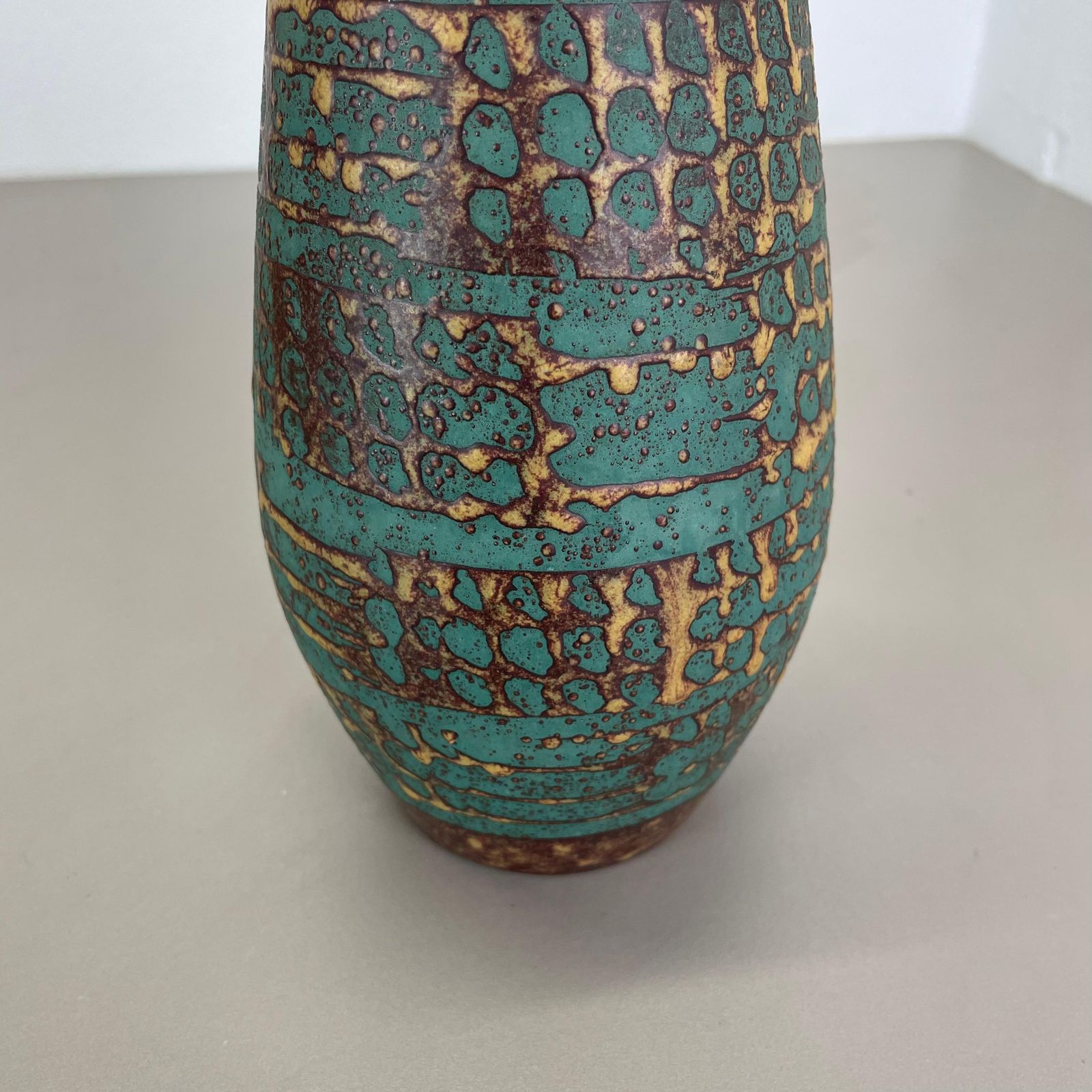 photo for sale Large 25cm Ceramic Brutalist Vase Fat Lava Carstens Tönnieshof, Germany, 1970s