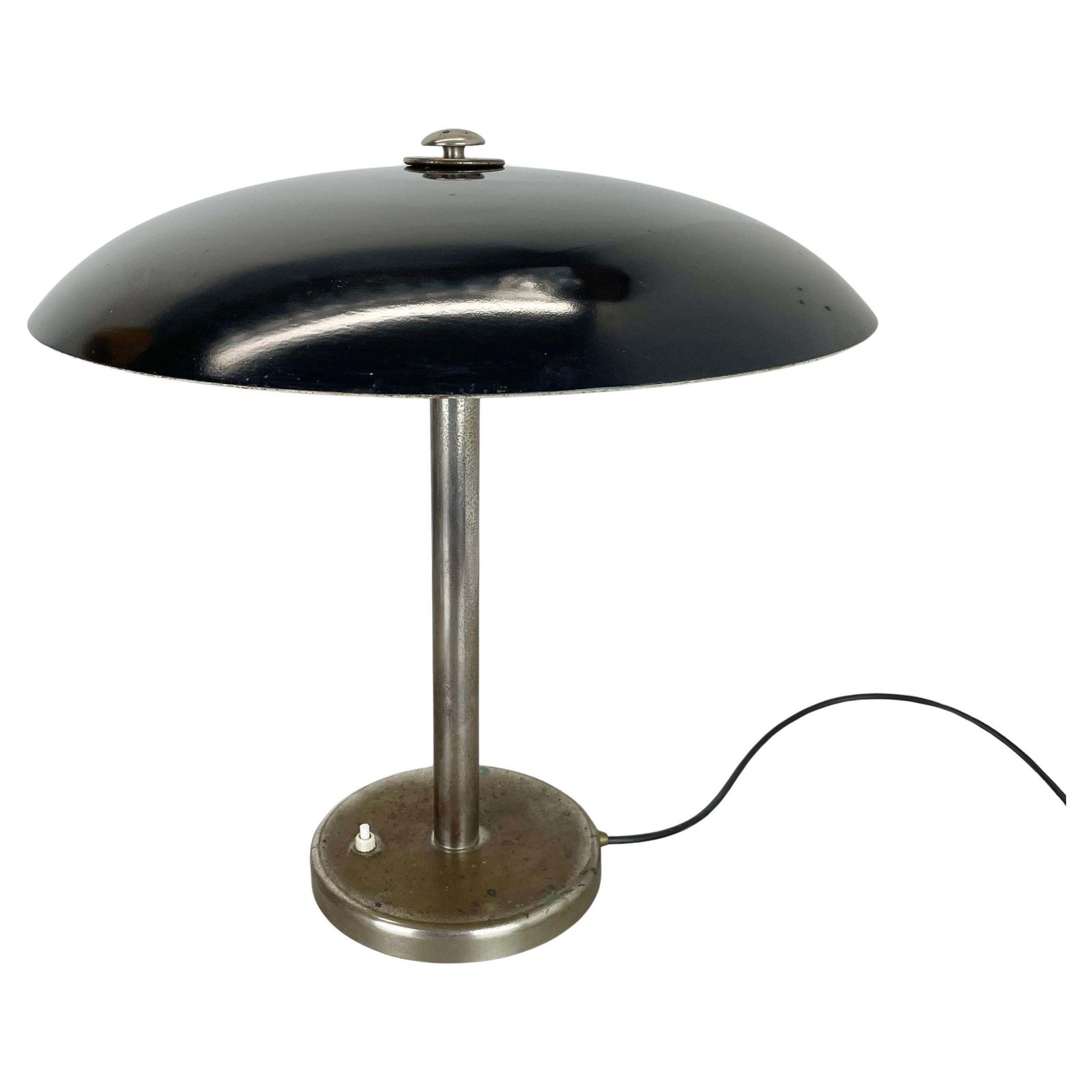 Black Kaiser Idell 6604 Bauhaus Desk Light By Christian Dell, Germany, 1930s