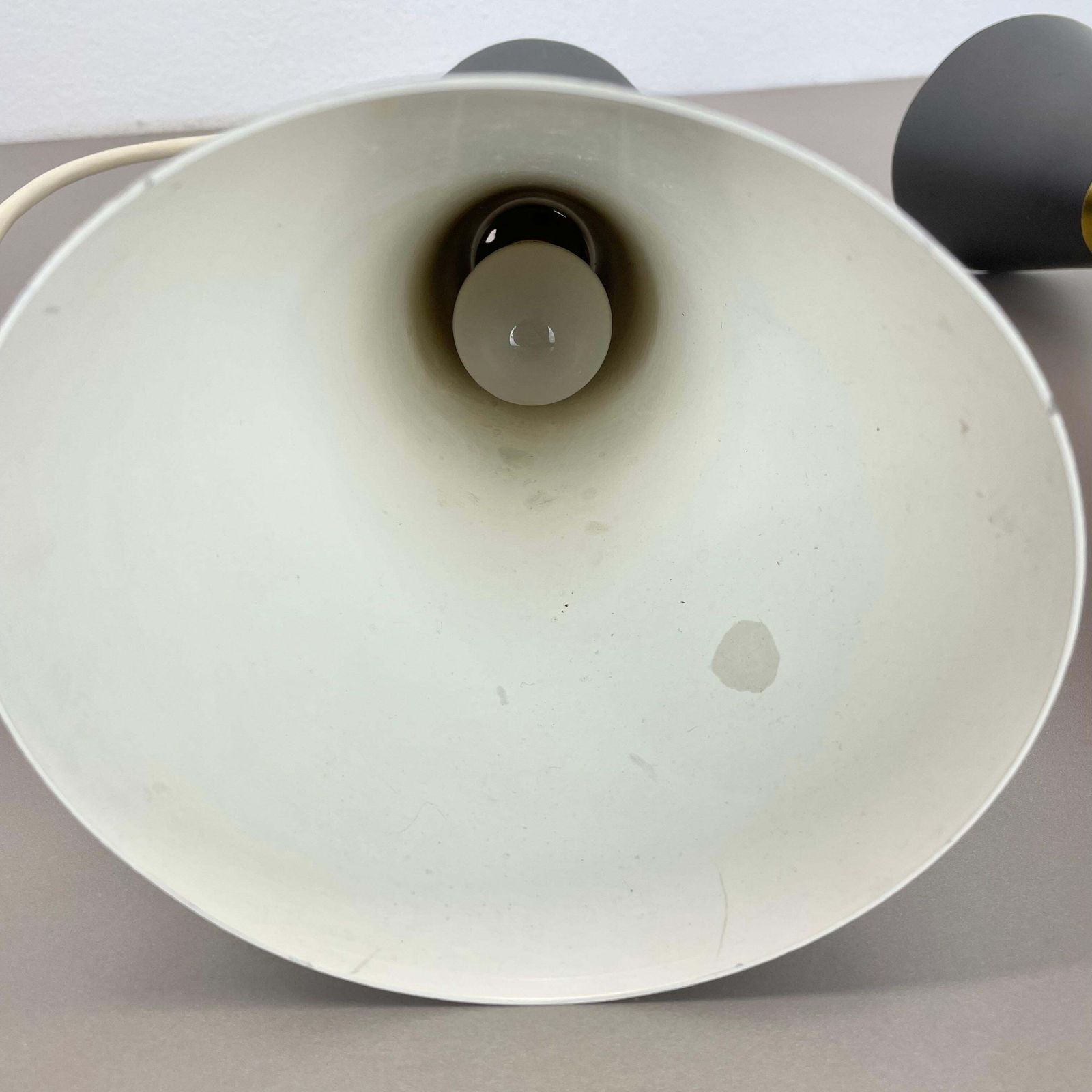 1560.0 Set Of 2 Diabolo Stilnovo Style Metal Hanging Light, Bag Turgi, Switzerland 1950 photo