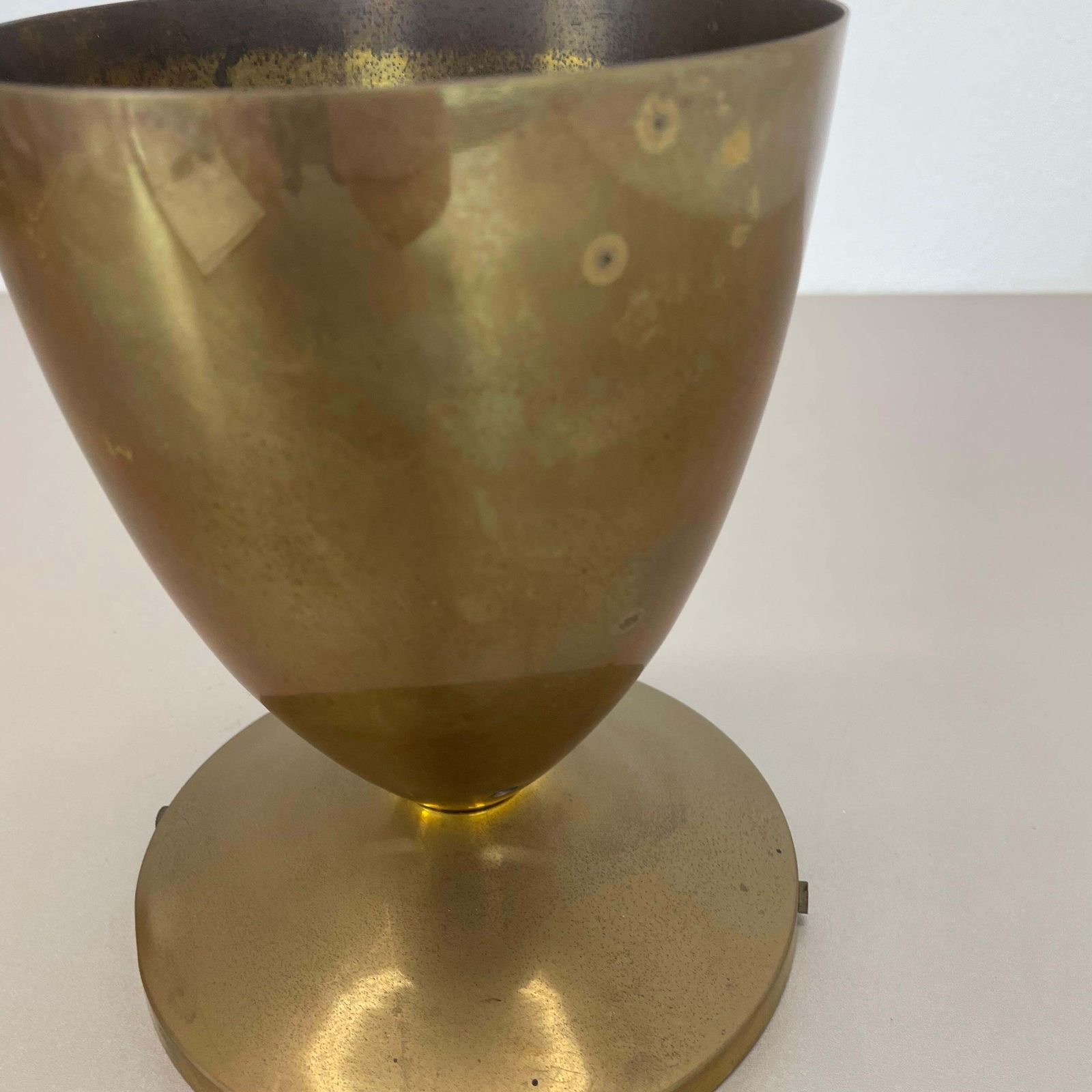 Unique Brass Spot Gino Sarfatti Style Ceiling Light Flushmount Italy 1950s photo buy
