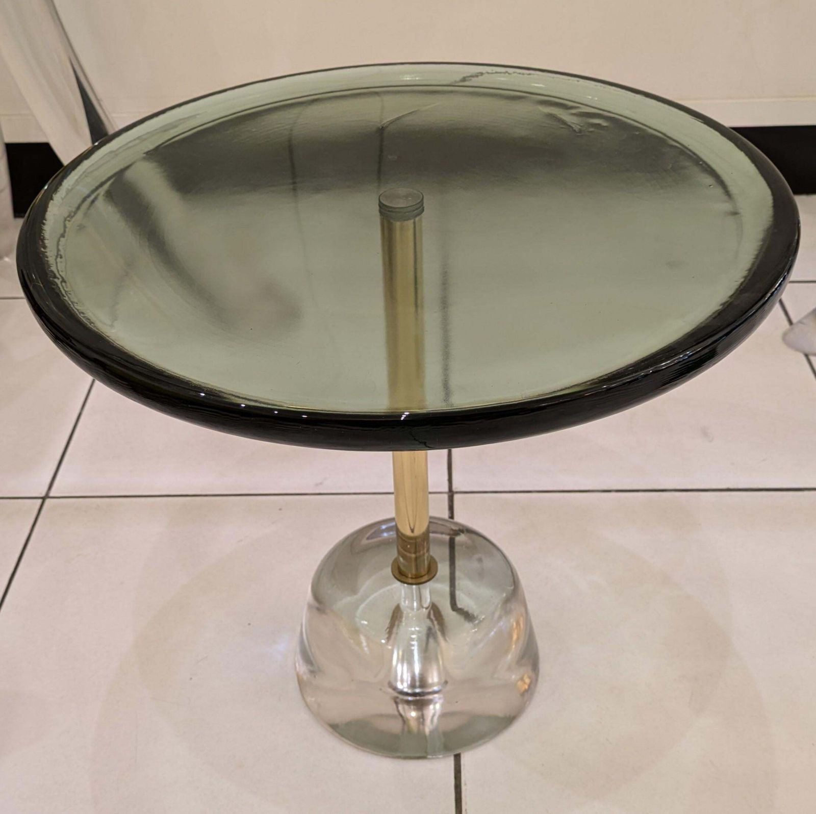 Small Glass Gueridon / End Table photo furniture