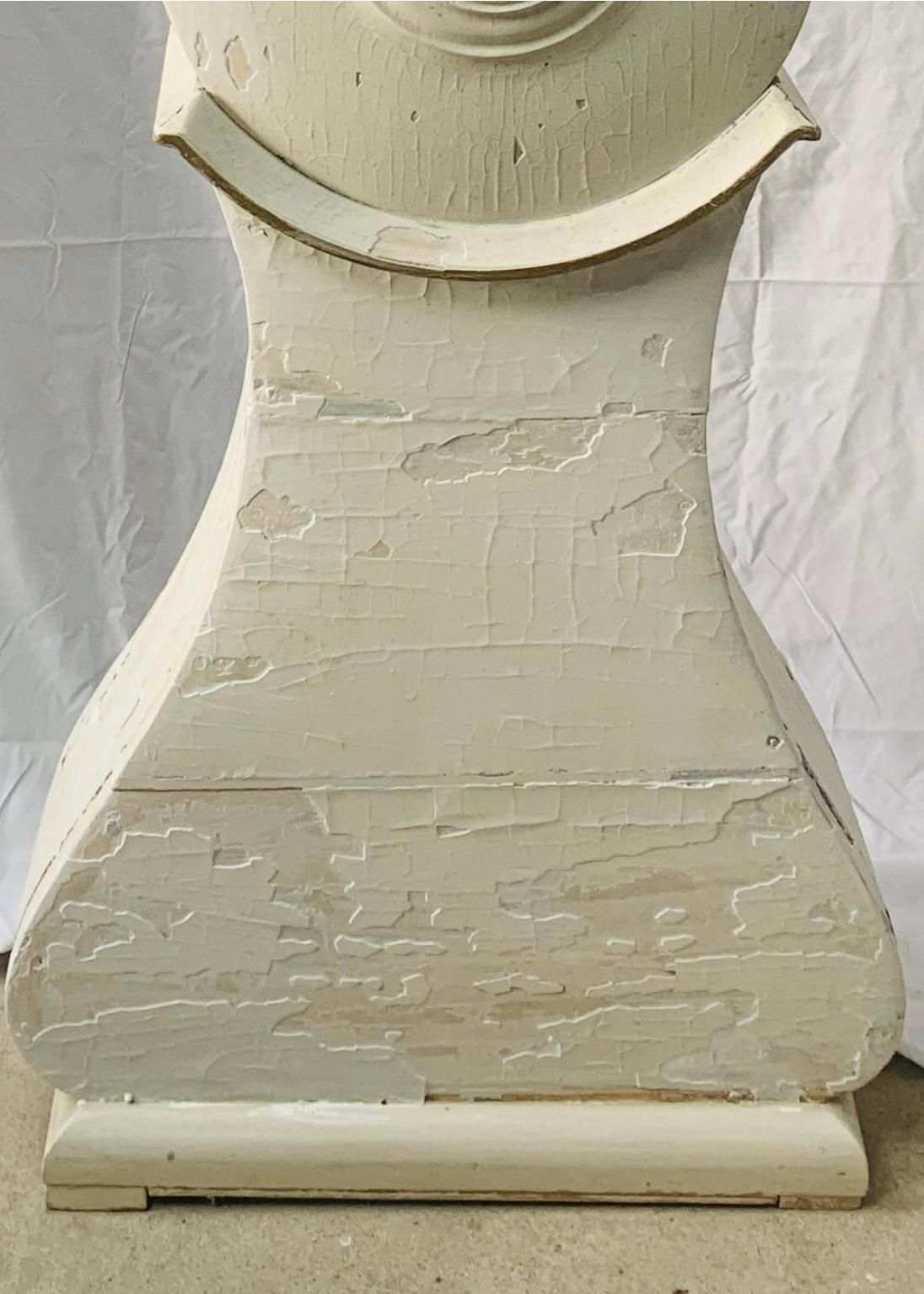 Swedish White Mora Clock 1812 Antique Carved Fryksdal Grandfather A photo Home Decor