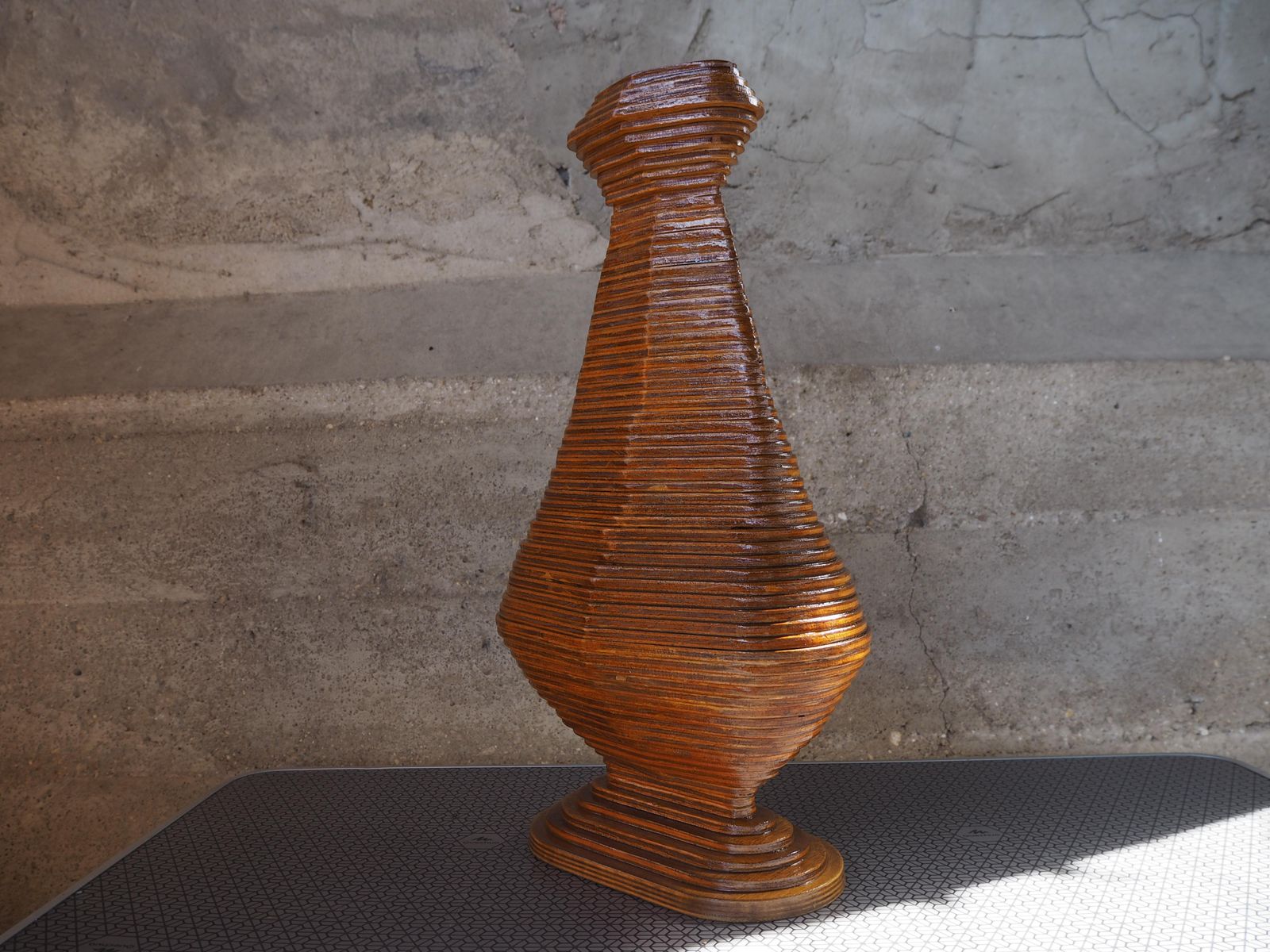 Midcentury Wooden Vase, Europe, 1960s photo Home Decor