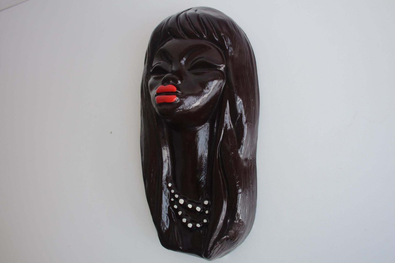 Mid Century Ceramic Wall Relief Of A Maasai Woman photo furniture