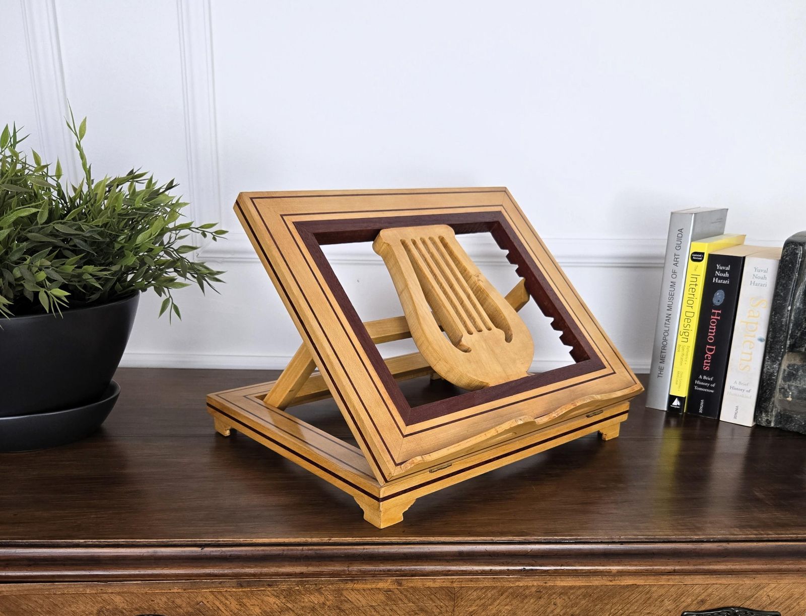 Italian Carved Decorated Adjustable Book Stand Rest photo 563.0
