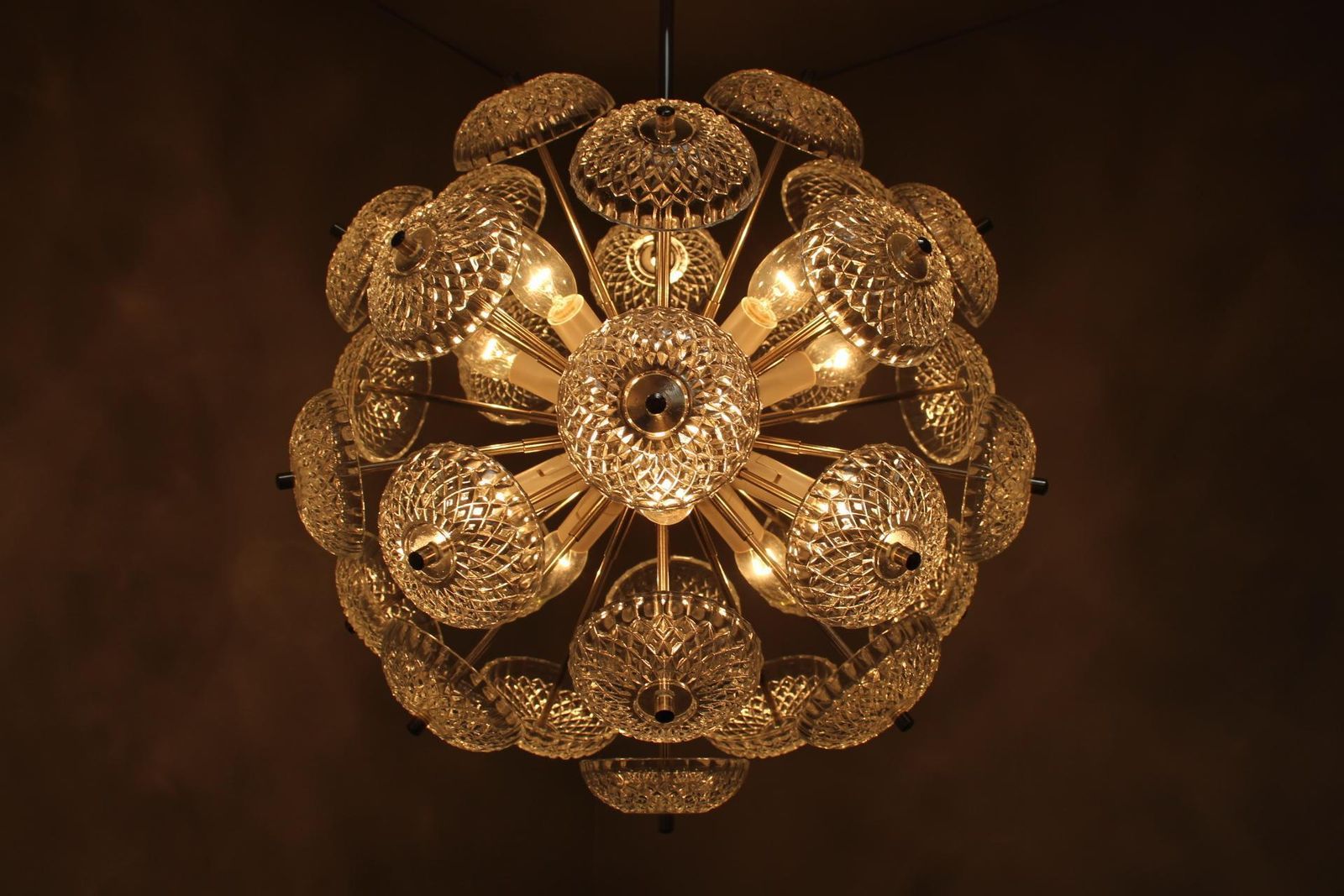 Lighting Mid Century Modern Dandelion Sputnik Chandelier, By Kamenicky Senov, 1960s photo
