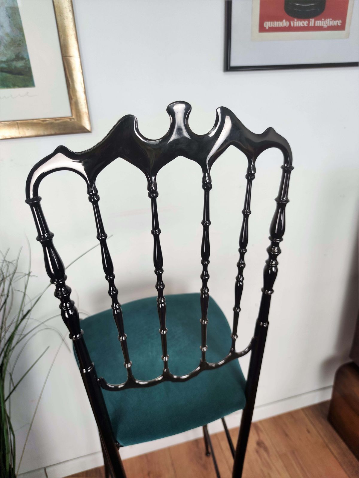 Italian Blackened Brass Chiavari Bar Stool Or Chair photo 1321.0