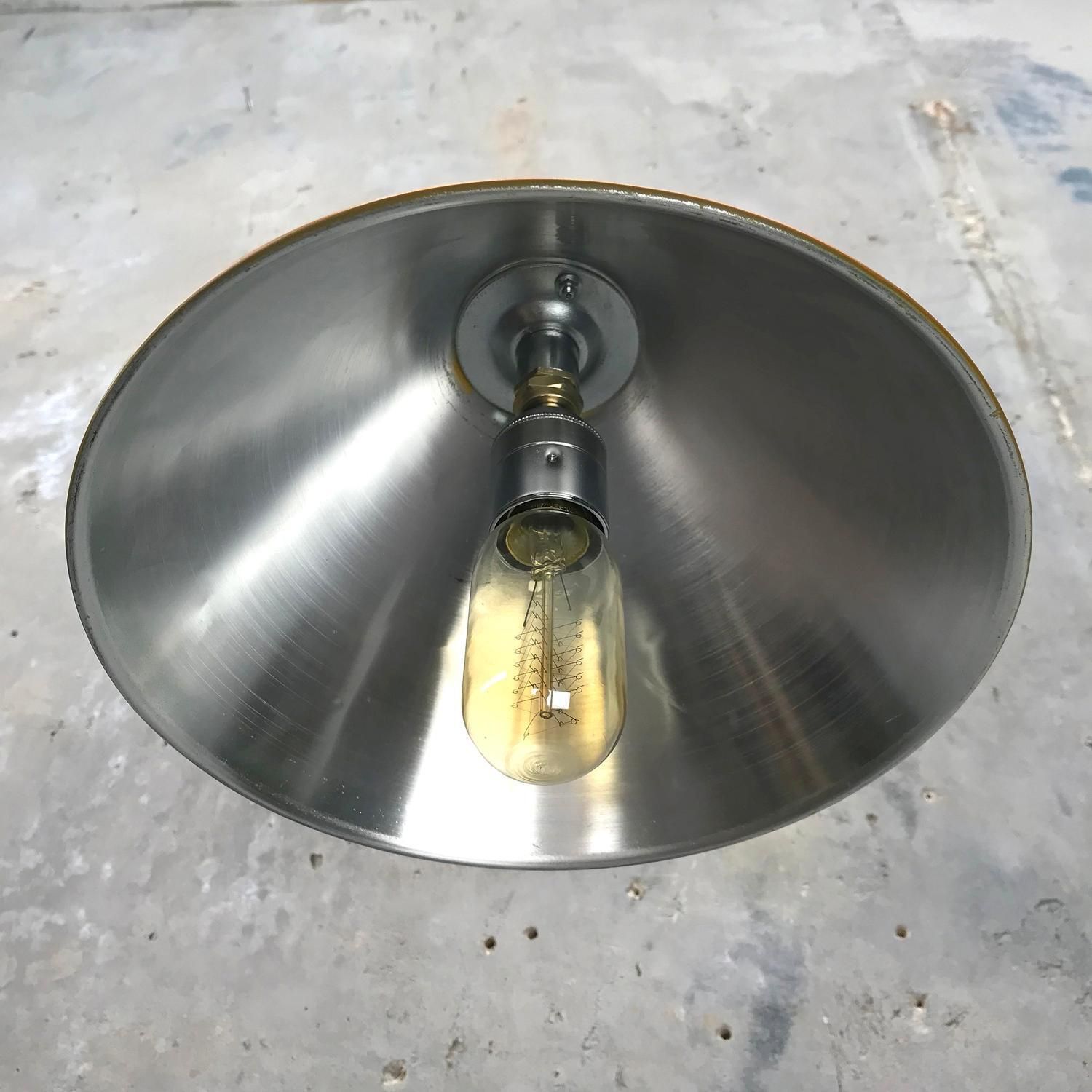 1980s Ex British Army Light Shade / Copper & Brass Cantilever, Custom Colours photo 326.0