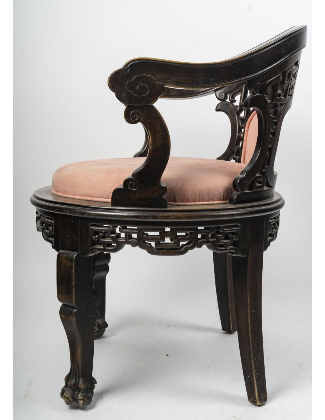 Japanese Style Office Armchair, 19th Century. photo buy