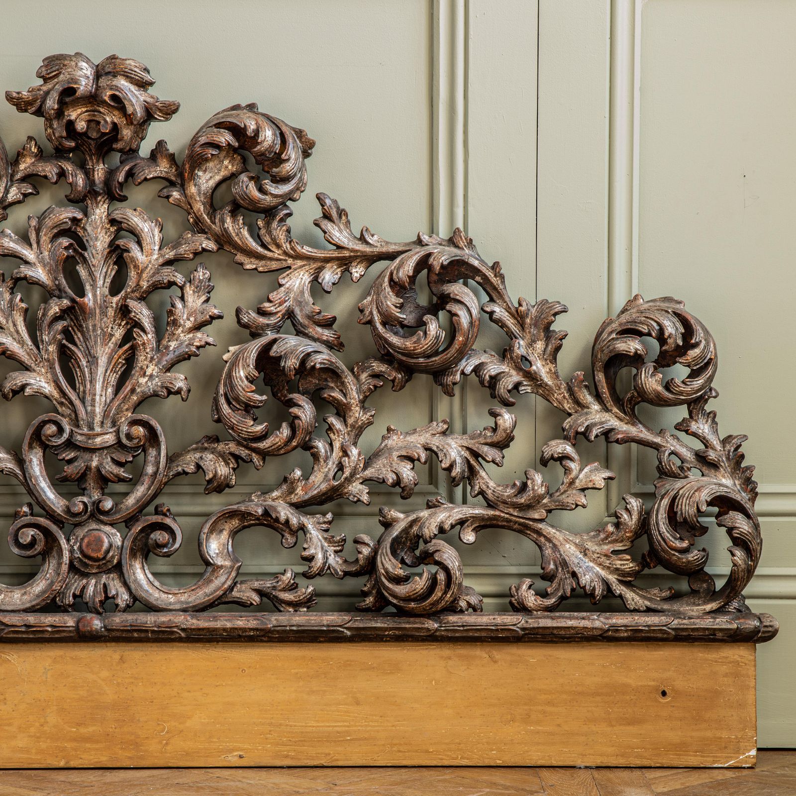 Large Early 20th Century Rococo Headboard photo for sale