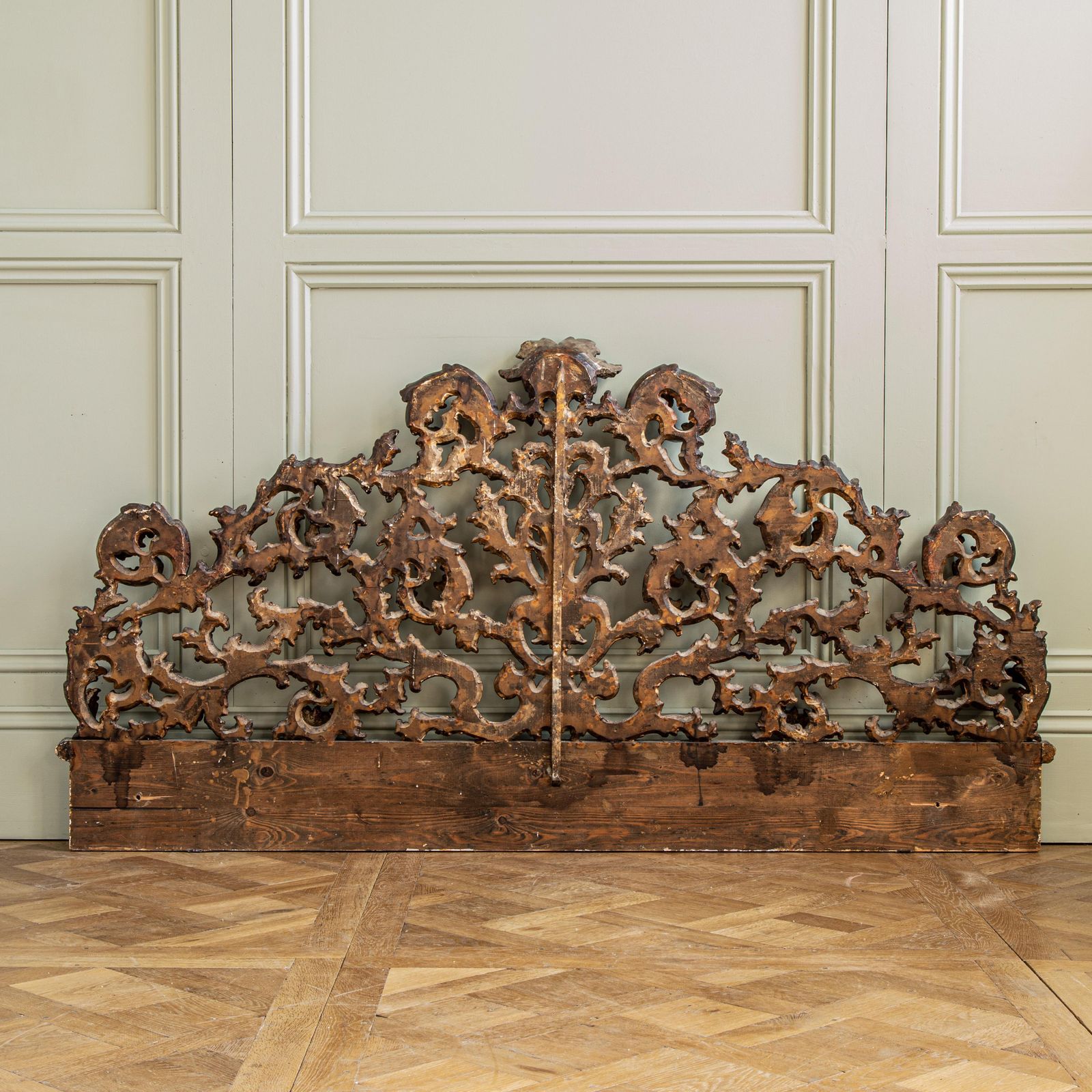 Large Early 20th Century Rococo Headboard photo vinterior
