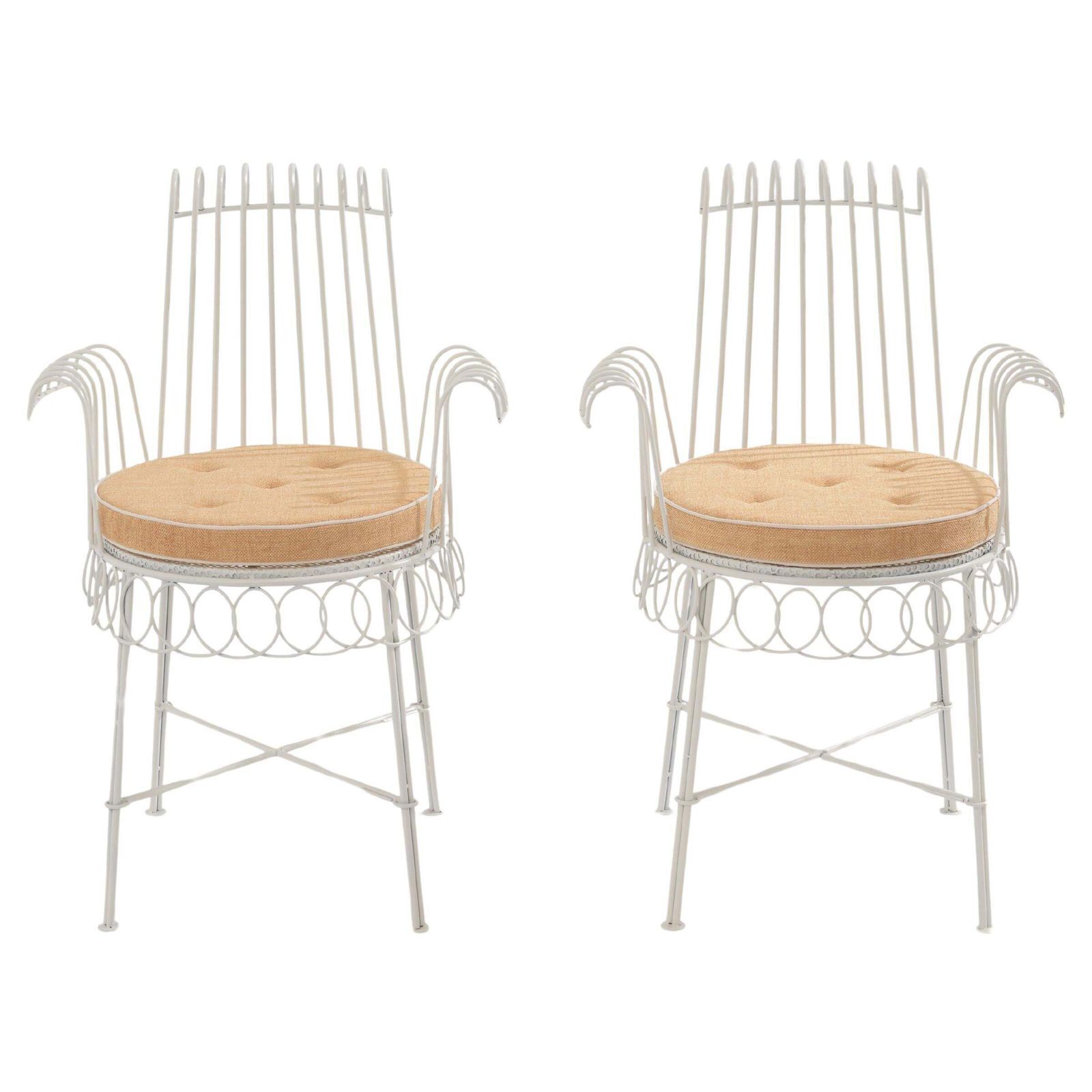 Paire de fauteuils Cap d'Ail Mathieu Matégot, années 1950