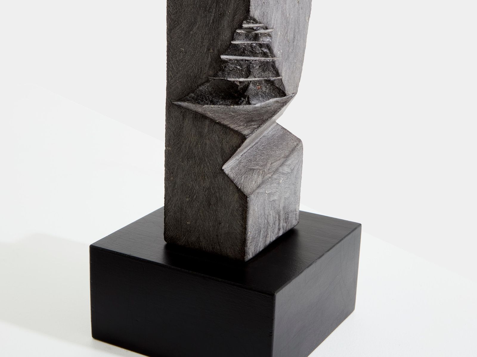 Sébastien Touret Brutalist Stone Totem Sculpture Circa 2010 photo vintage
