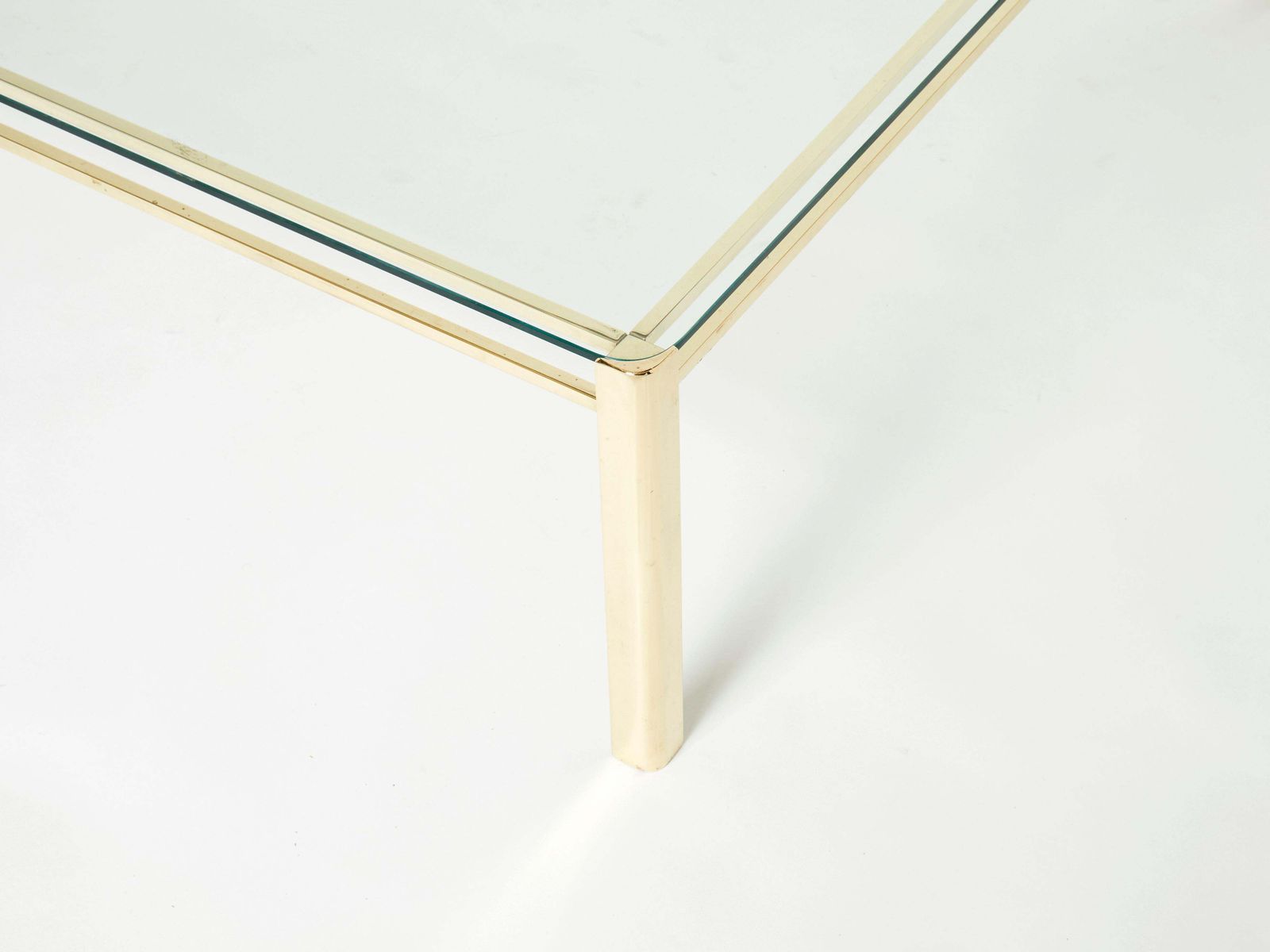 Grande table basse carrée en bronze signée Jacques Quinet pour Broncz, années 1960 photo Mobilier
