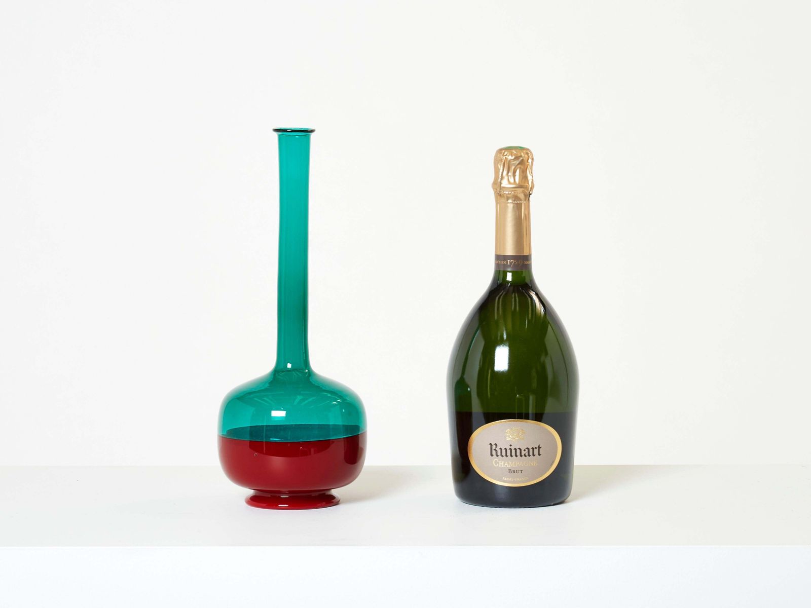 Bouteille Gio Ponti pour Venini, série Morandiana, années 1960 photo vinterior