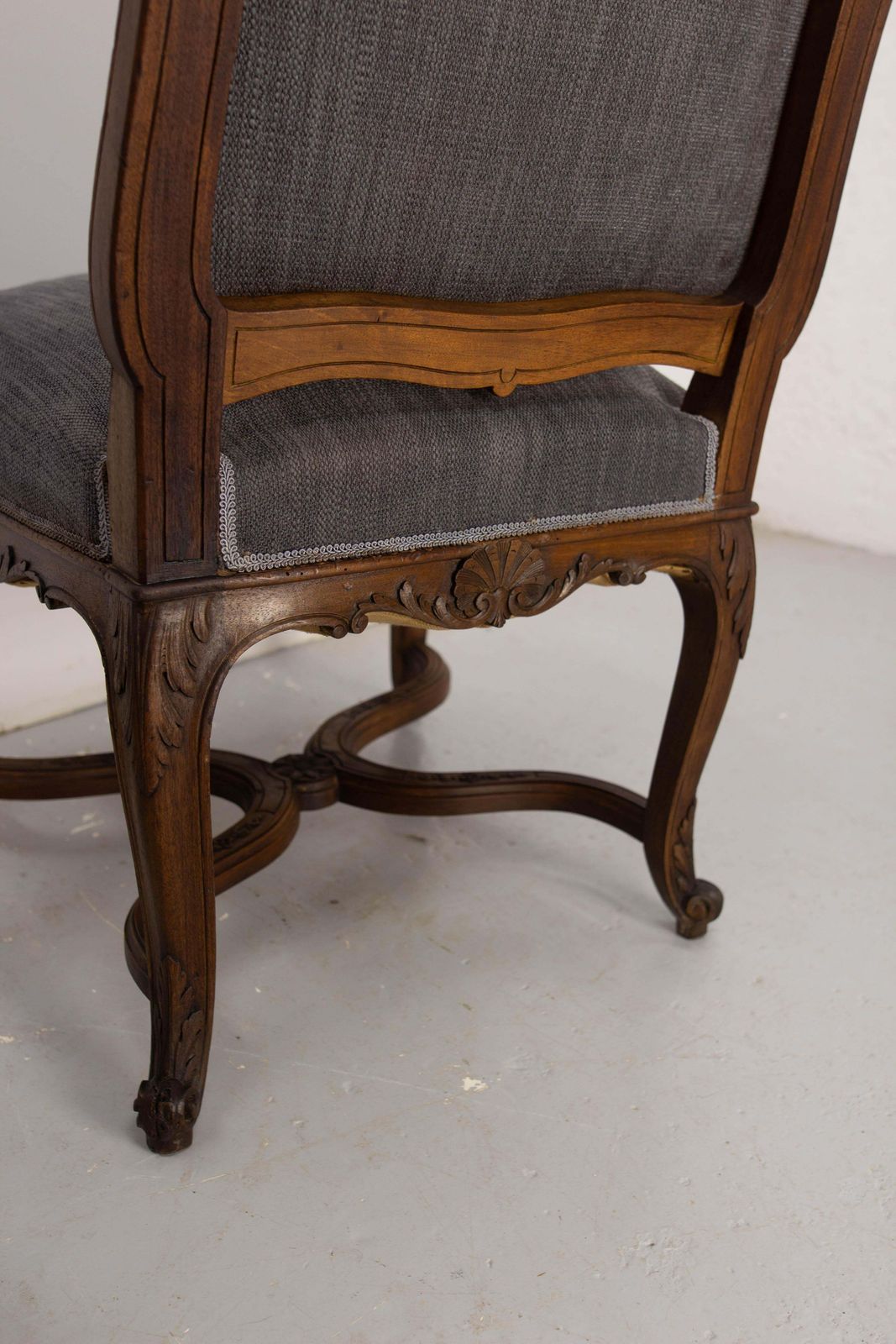 Pair Of Regency Chairs Or Fauteuils To Be Re Upholstered Midcentury photo vintage