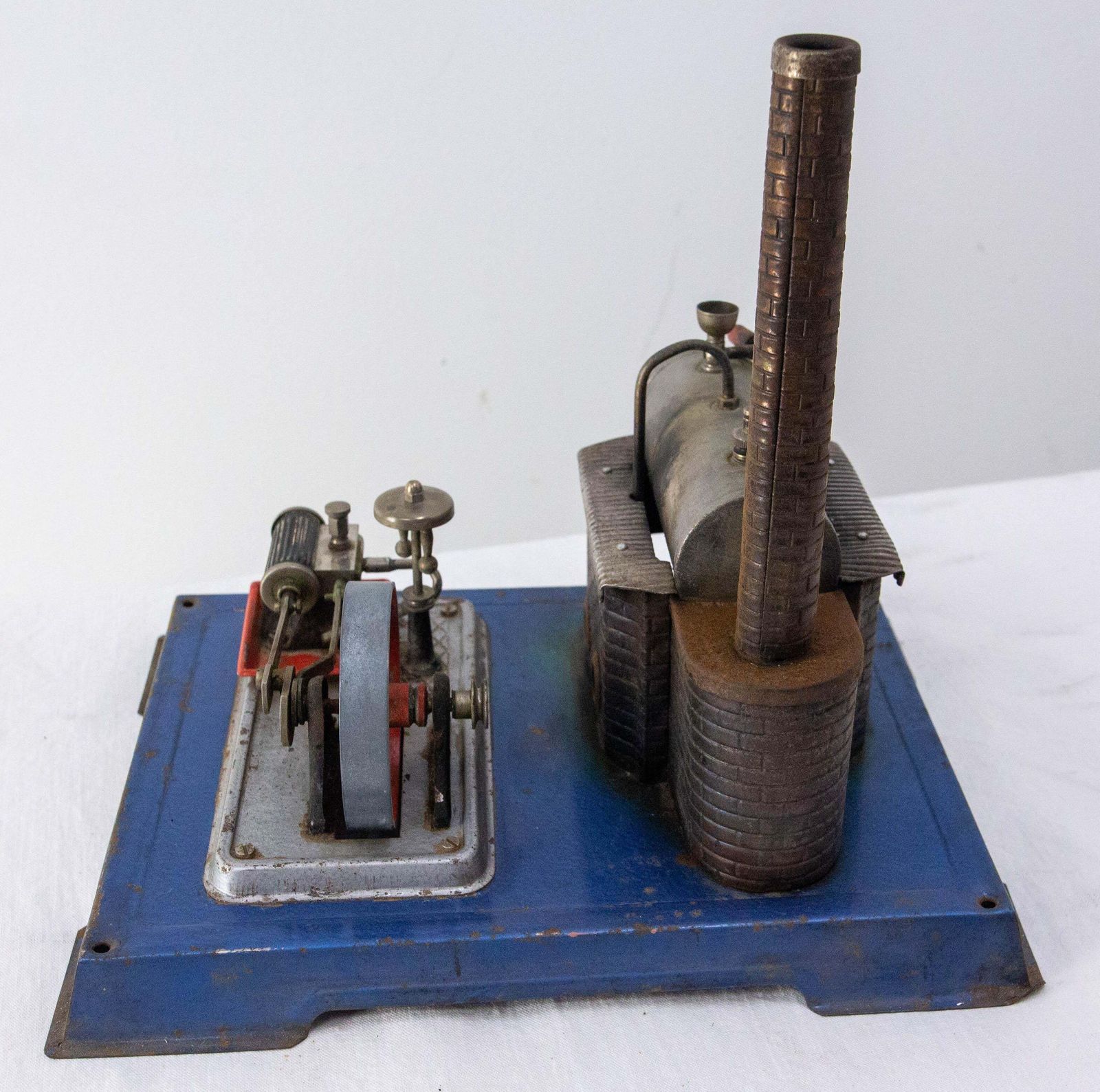 German Wilesco Metal Sheet Steam Engine Children Toy, Circa 1960 photo Home Decor