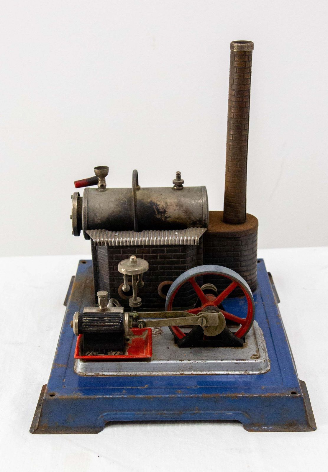 German Wilesco Metal Sheet Steam Engine Children Toy, Circa 1960 photo 398.0