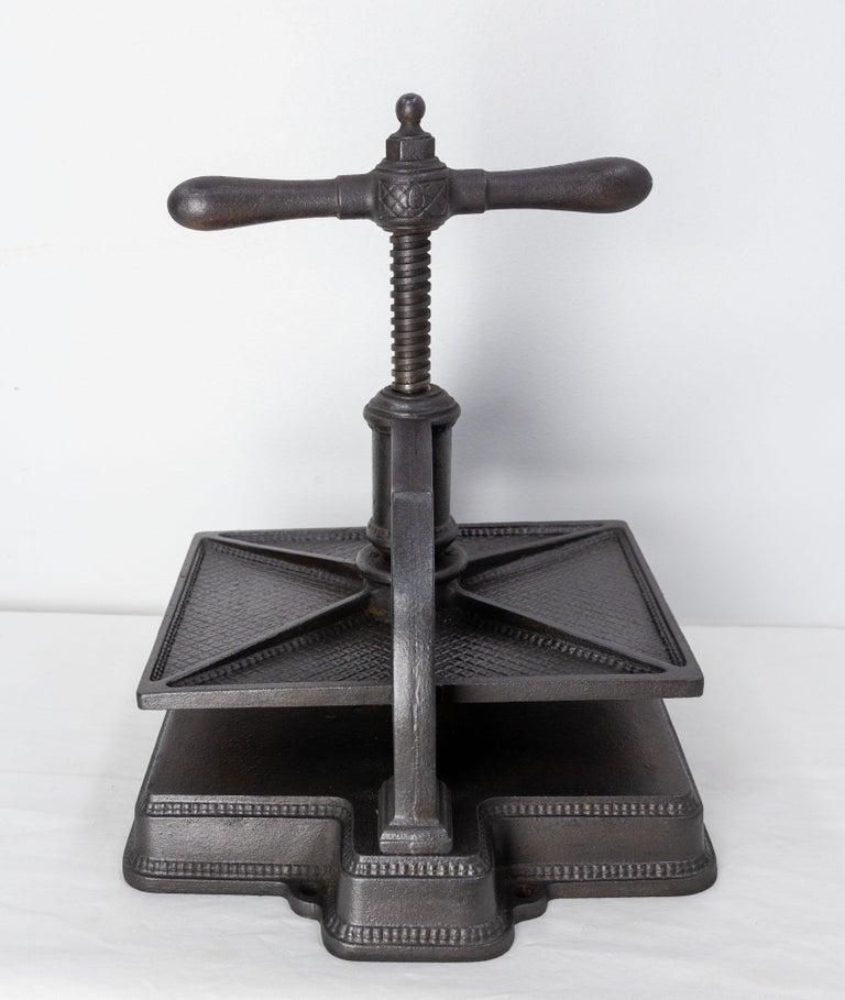 Antique Workshop Book Press Wrought Iron, France, Circa 1850 photo Furniture