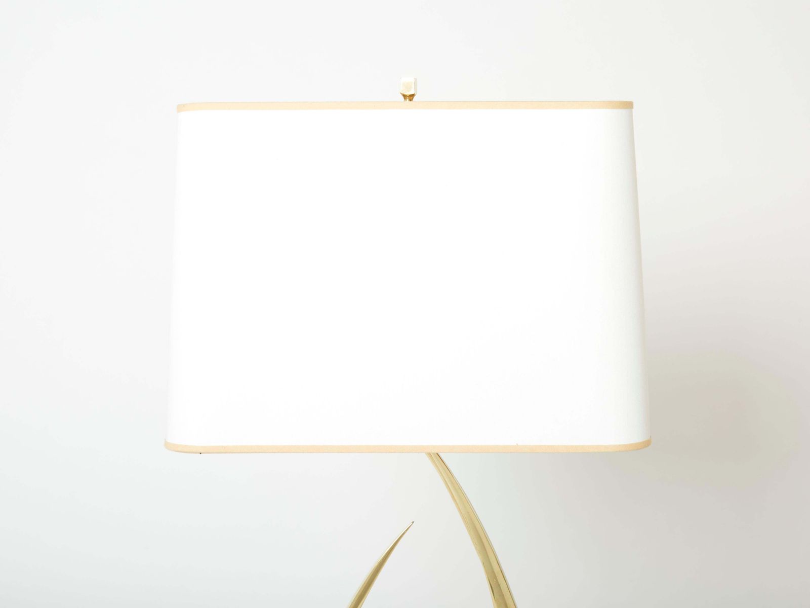 photo for sale Paire de lampes de table en laiton et cristal de roche signées Willy Daro, 1970