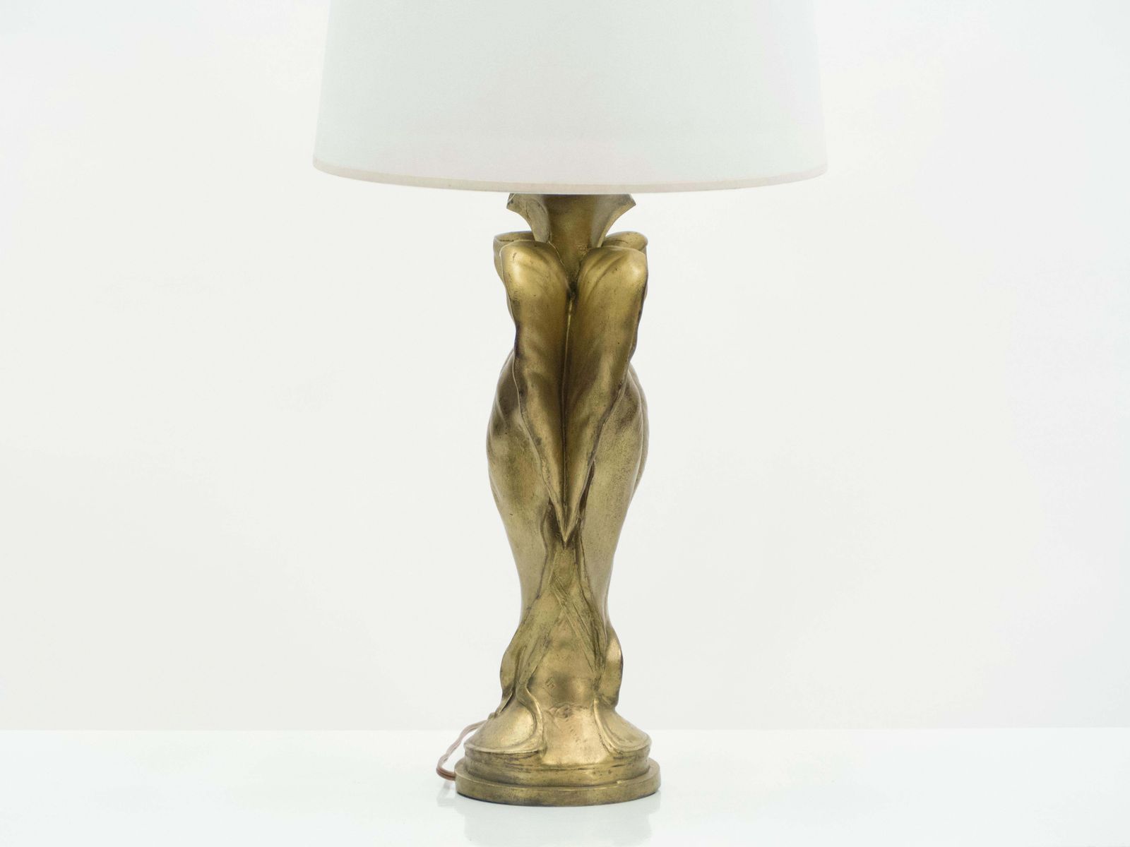 Lampe Art déco en bronze patiné, France, années 1930 photo buy