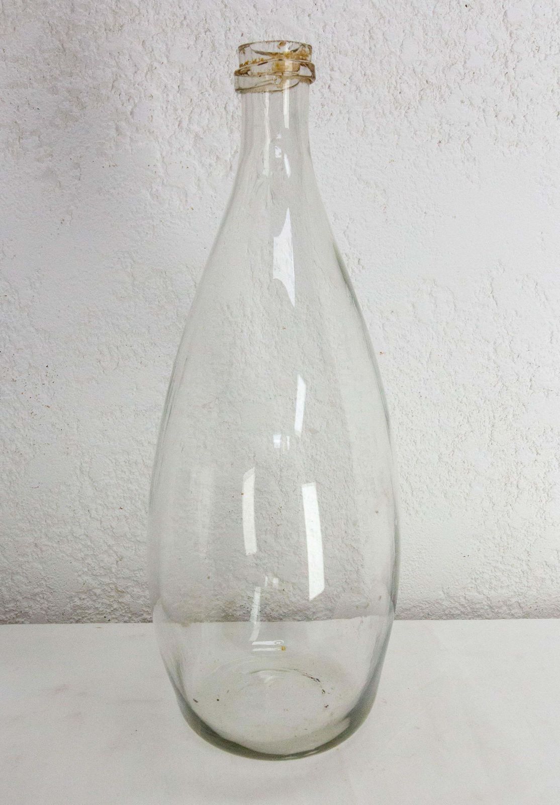 Antique Glass Bottle Demijohns Lady Jeanne Or Carboys Oval Shape Circa 1900 photo Home Decor