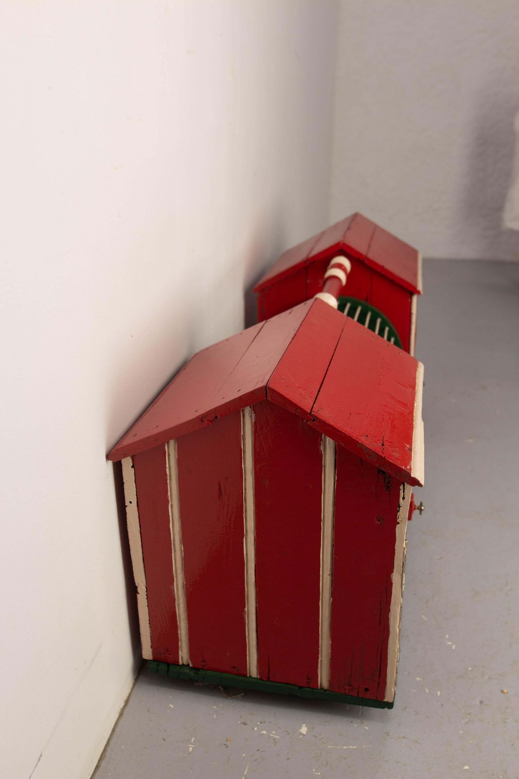 French Painted Garden House For Gerbils Or Small Pets Circa 1970 photo for sale