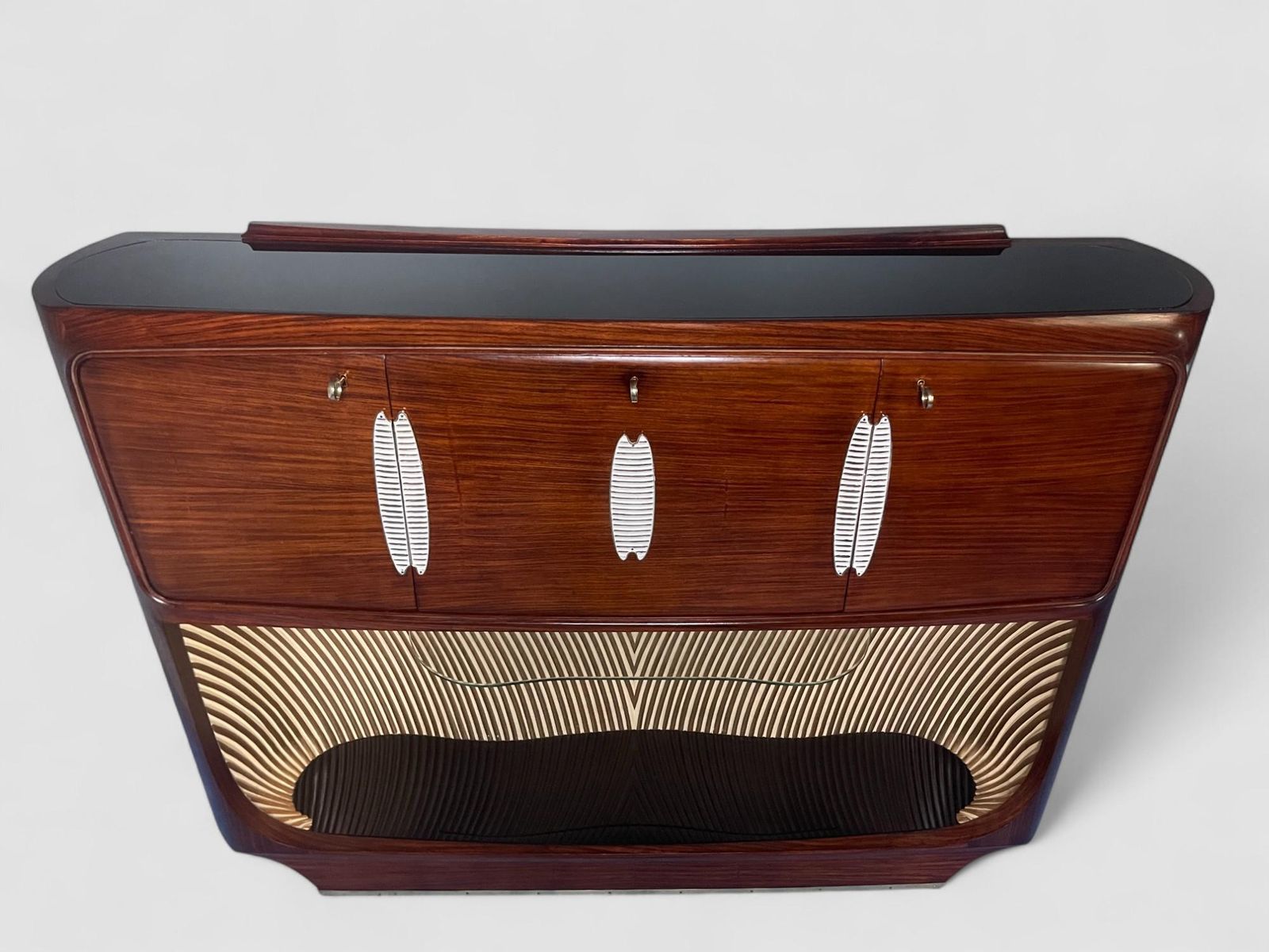photo buy Italian Mid Century Teak Sideboard Or Bar Cabinet Designed Vittorio Dassi, 1950s