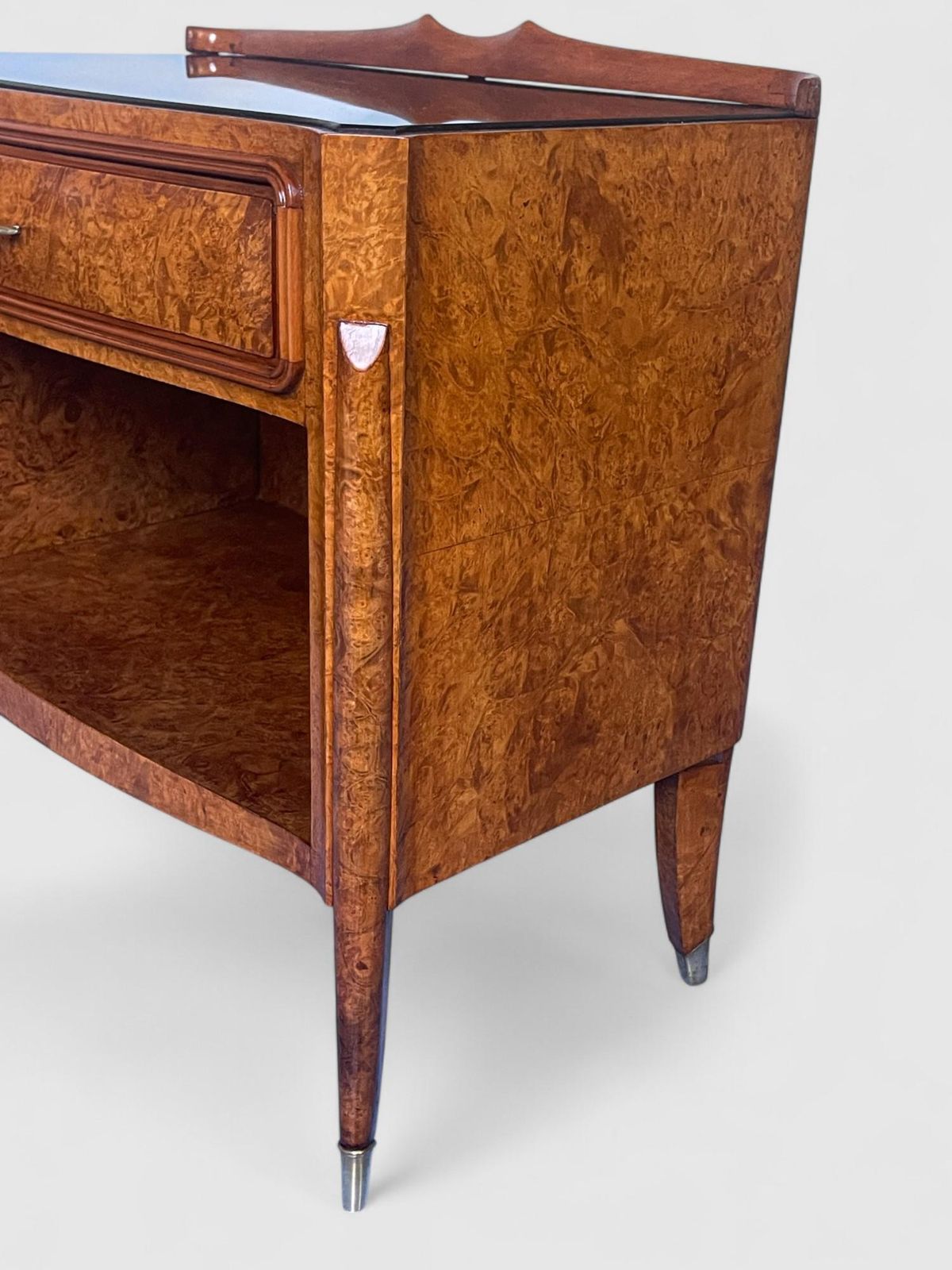 photo vintage Italian Mid Century Night Stands, Set Of 2, Attributed To Paolo Buffa, 1950s