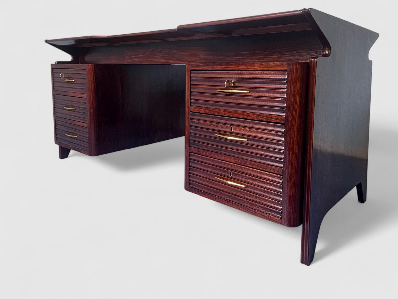 Italian Mid Century Executive Table Desk Attributed To Osvaldo Borsani ,  1950s photo Furniture