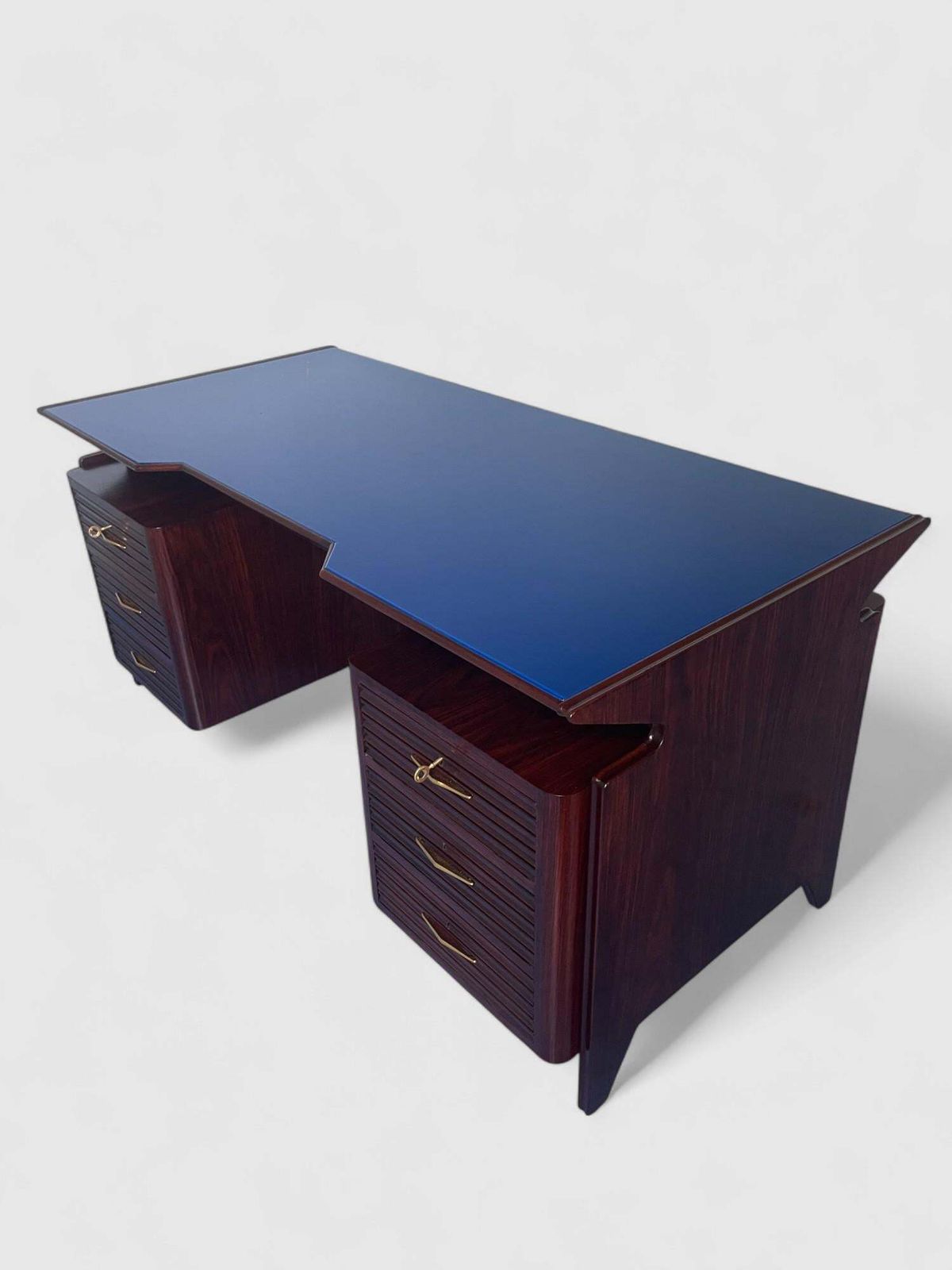 photo for sale Italian Mid Century Executive Table Desk Attributed To Osvaldo Borsani ,  1950s