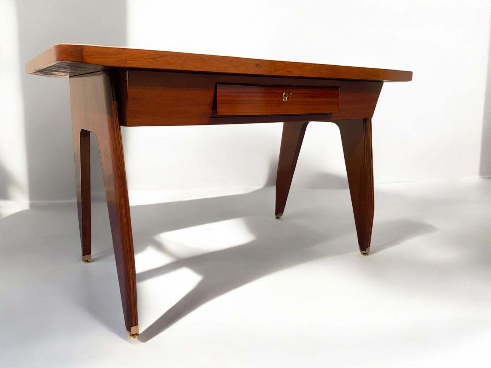 Italian Mid Century Sculptural Desk Table Designed By Vittorio Dassi In 1950s photo Furniture