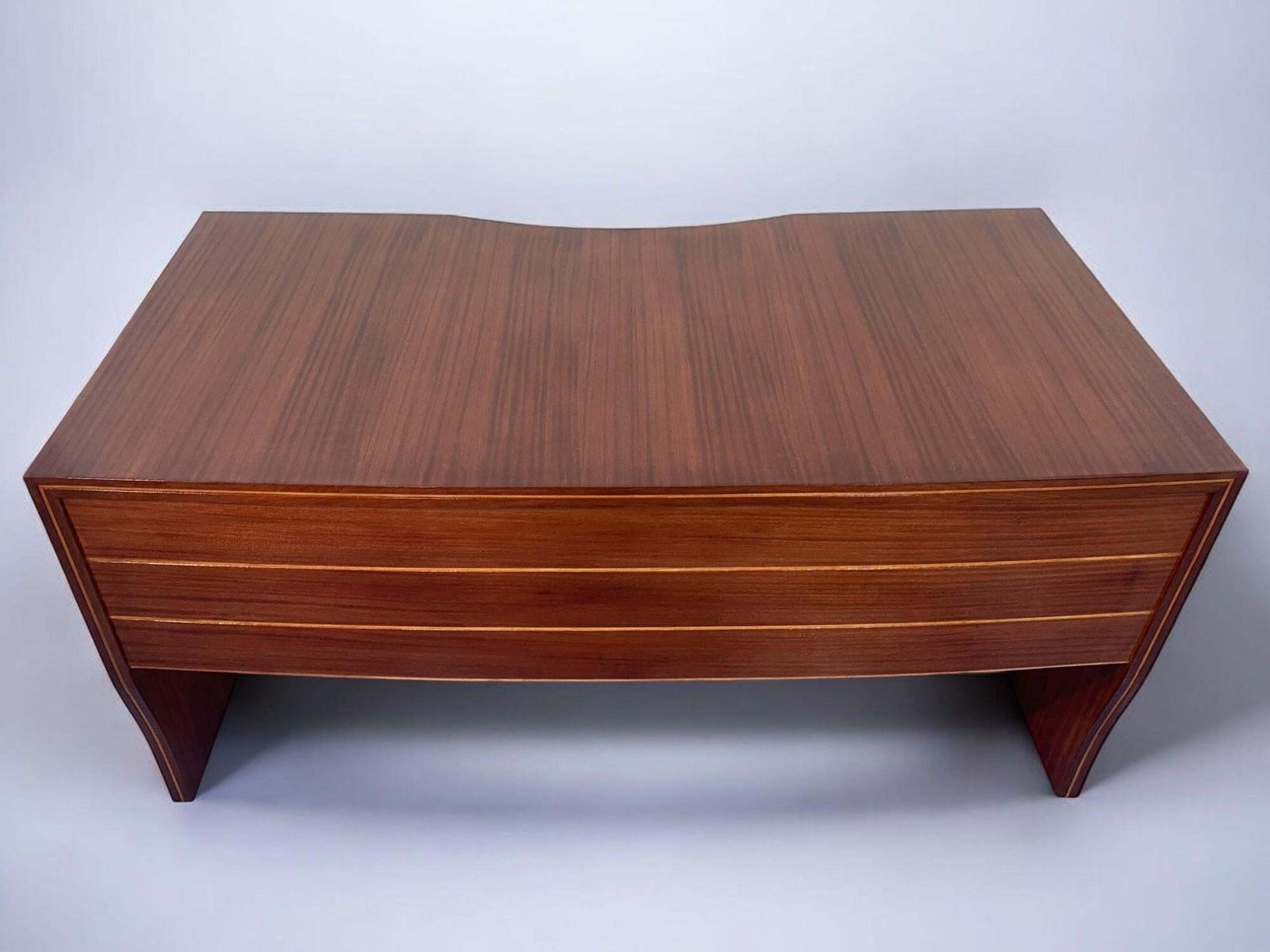 photo vintage Italian Mid Century Executive Table Desk  Designed By Osvaldo Borsani, 1940