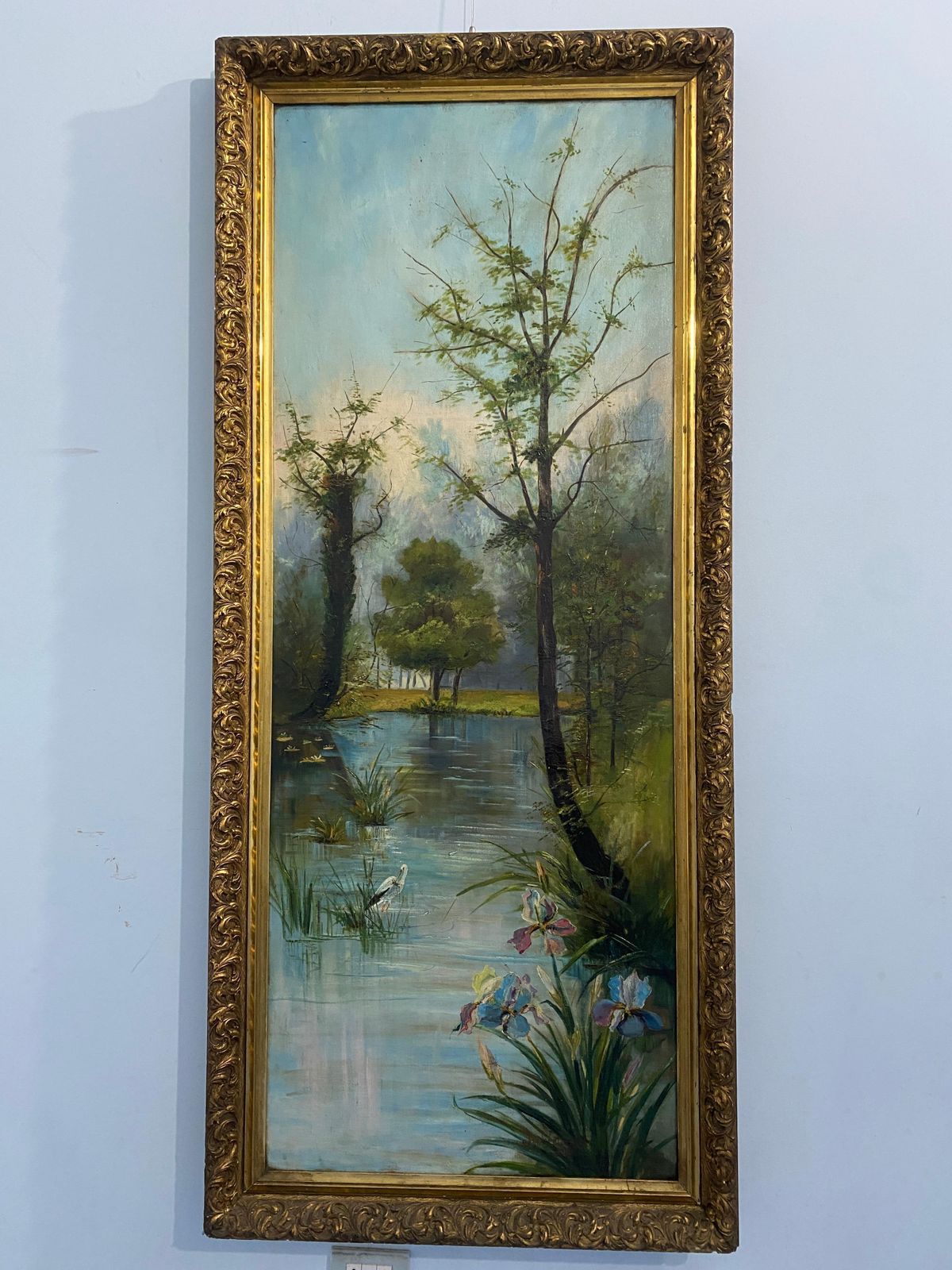 4601.0 Antica Coppia Di Dipinti A Olio "Paesaggio"Firmati , Germania, Jugendstil, 1901 photo