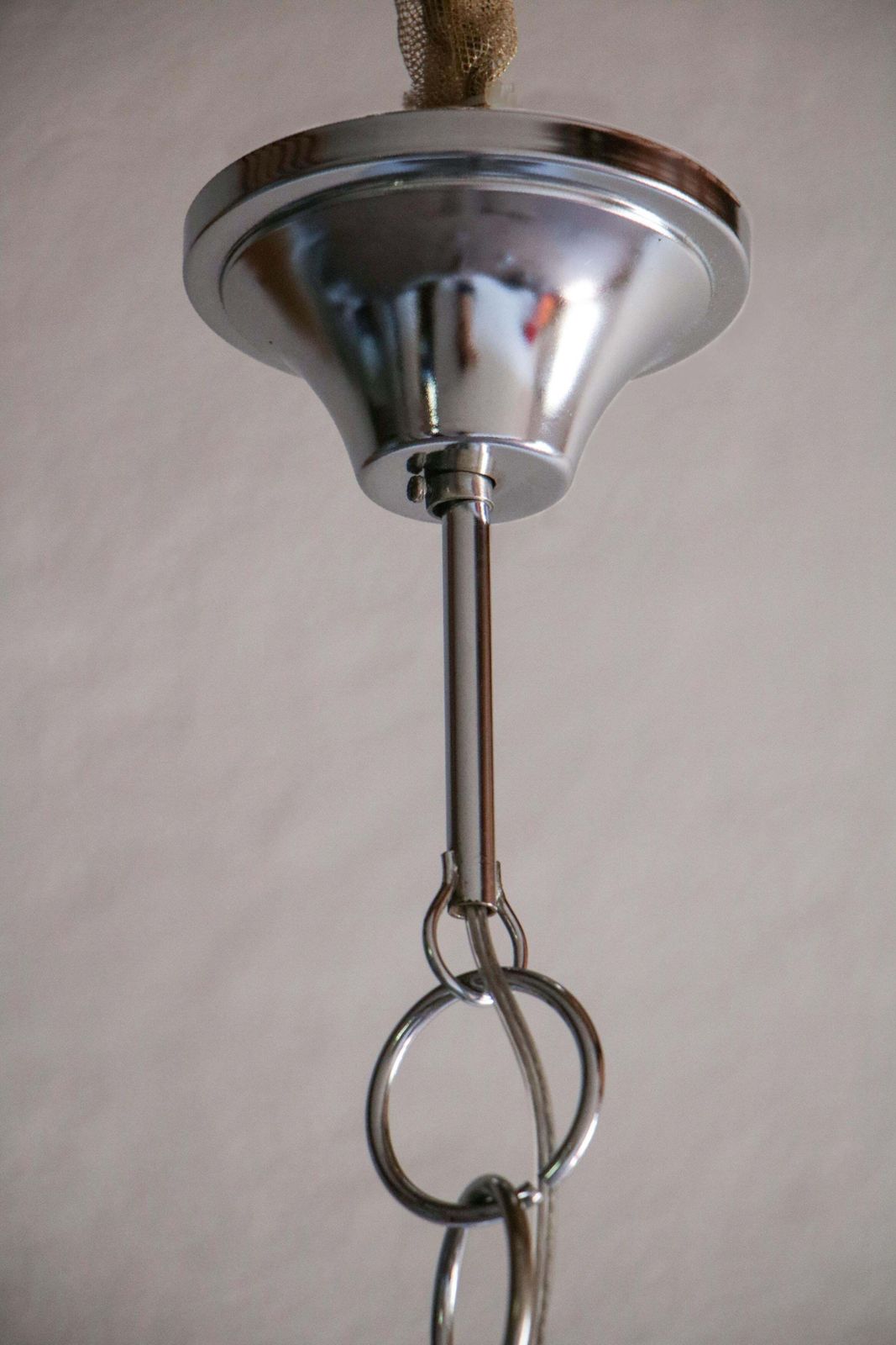 photo for sale Italian Space Age Cubic Chandelier By Gaetano Sciolari For Mazzega, 1970s