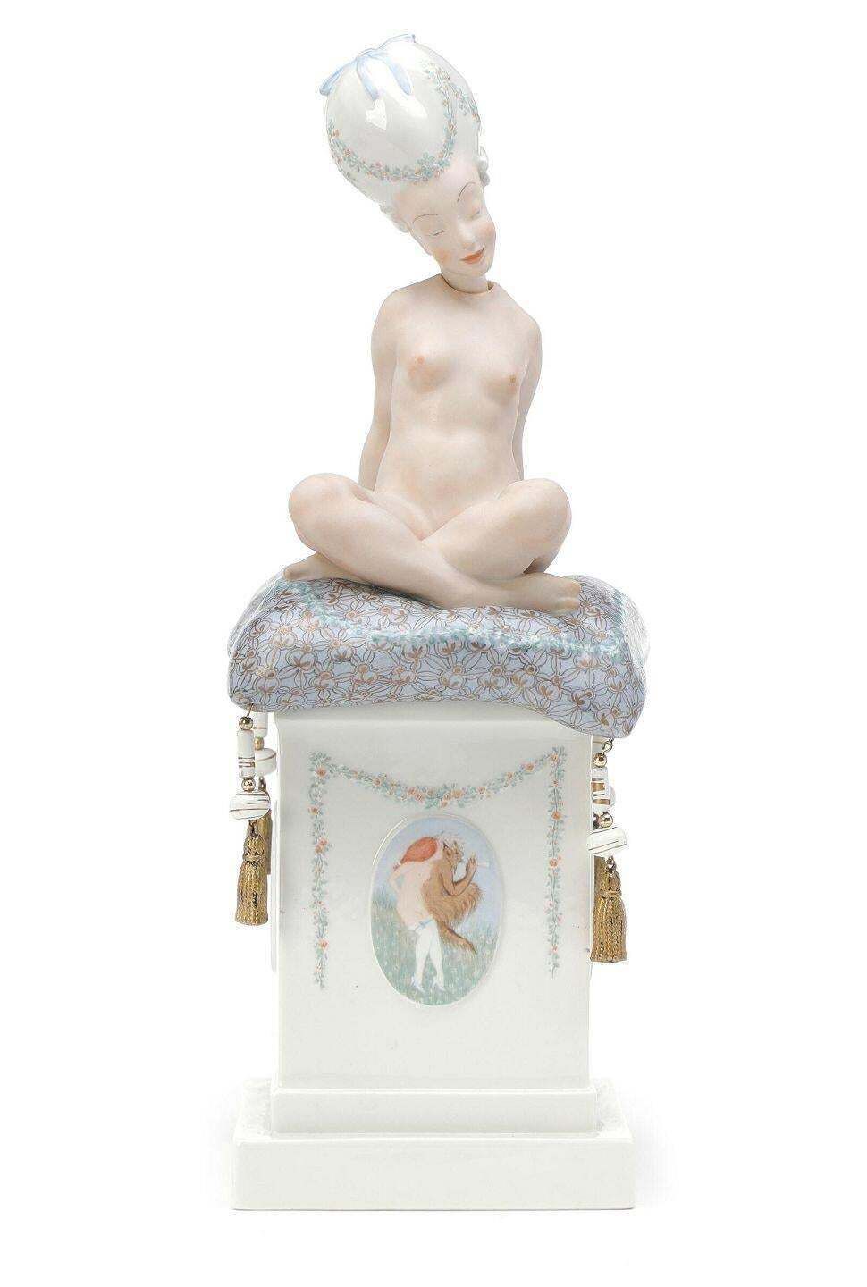 Gerhard Henning For Royal Copenhagen. Porcelain Bobblehead Doll ‘Ane Mari’ photo furniture