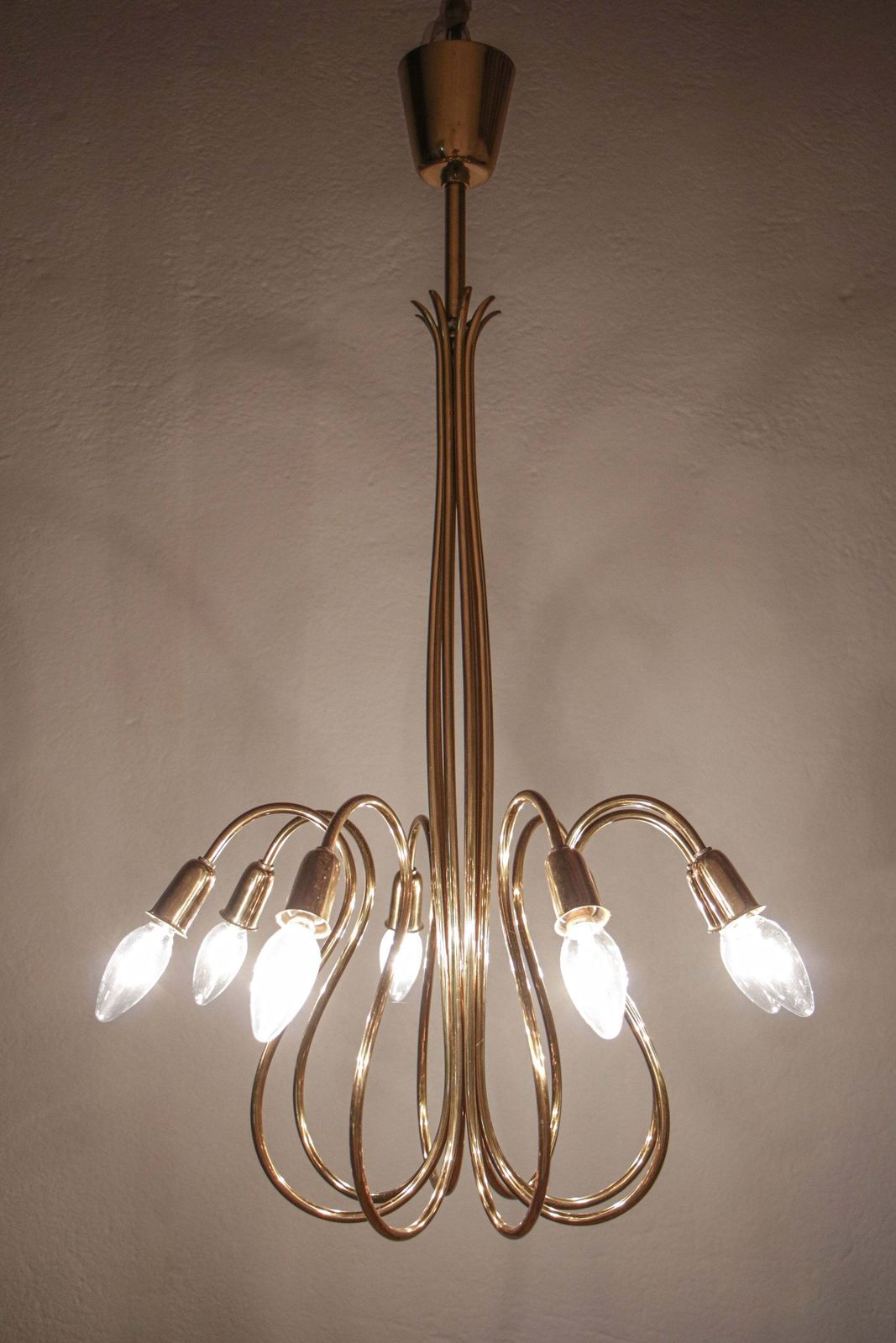 Austrian Mid Century Octopus Chandelier Attributed To J.T. Kalmar, 1950s photo furniture