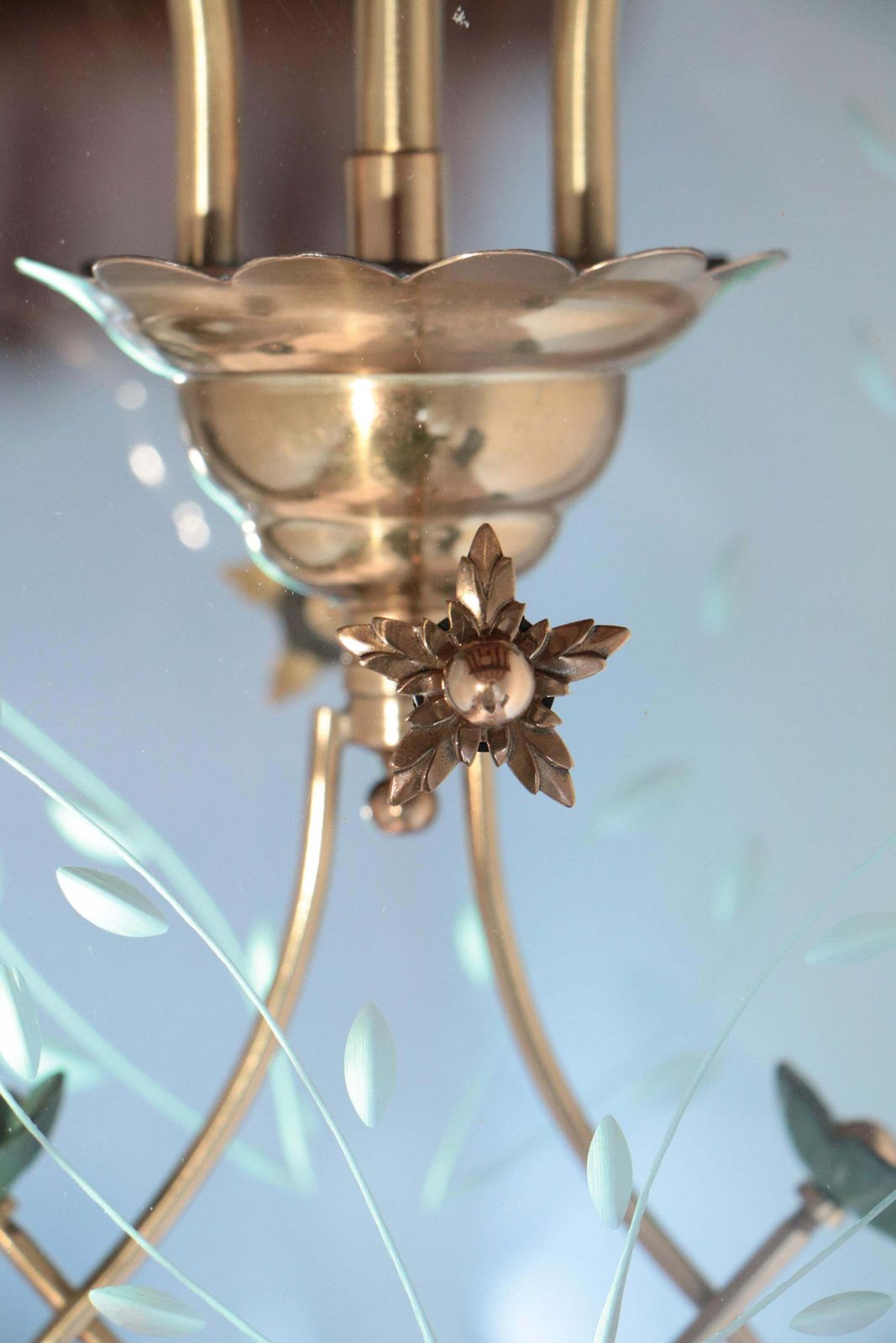 photo vinterior Italian Mid Century Chandelier By Pietro Chiesa For Fontana Arte, 1940s
