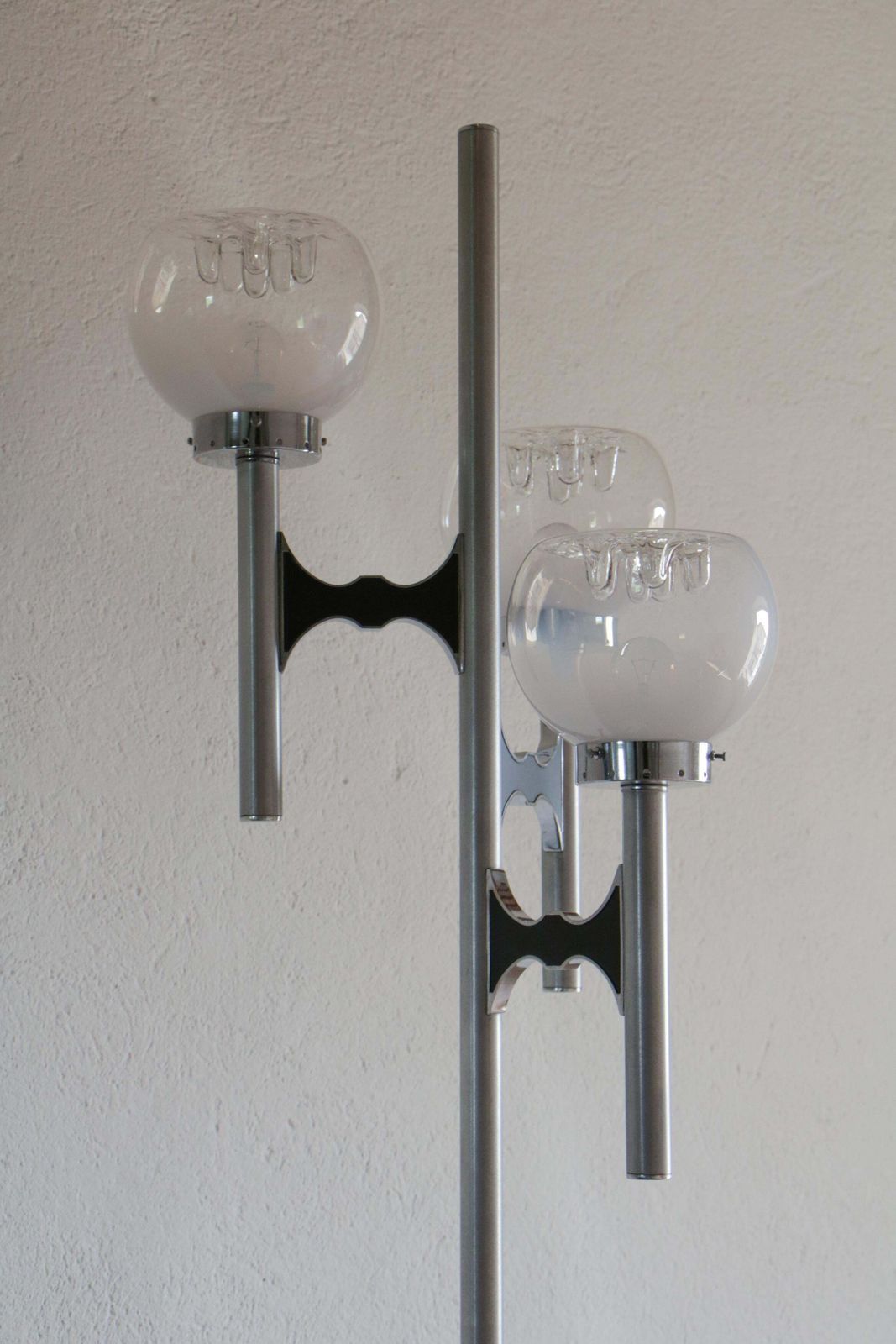 Italian Space Age Three Lights Floor Lamp By Gaetano Sciolari, 1970s photo 1906.0