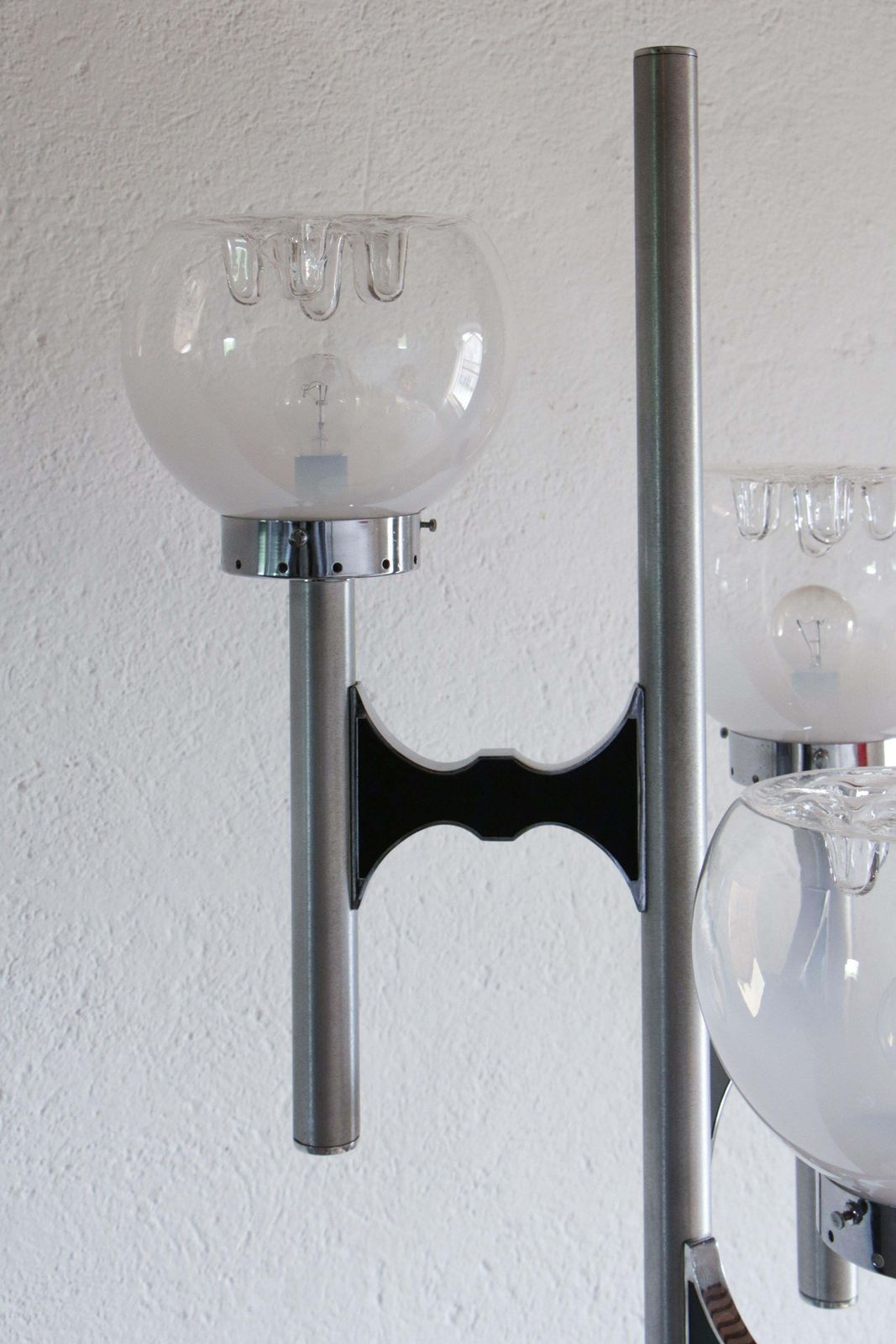 Italian Space Age Three Lights Floor Lamp By Gaetano Sciolari, 1970s photo buy