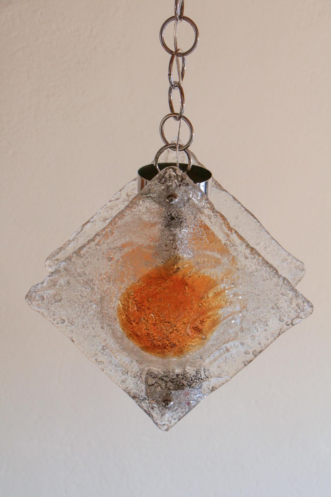 Italian Mid Century Murano Glass Pendant Lamp Per Mazzega, 1970s photo 900.0