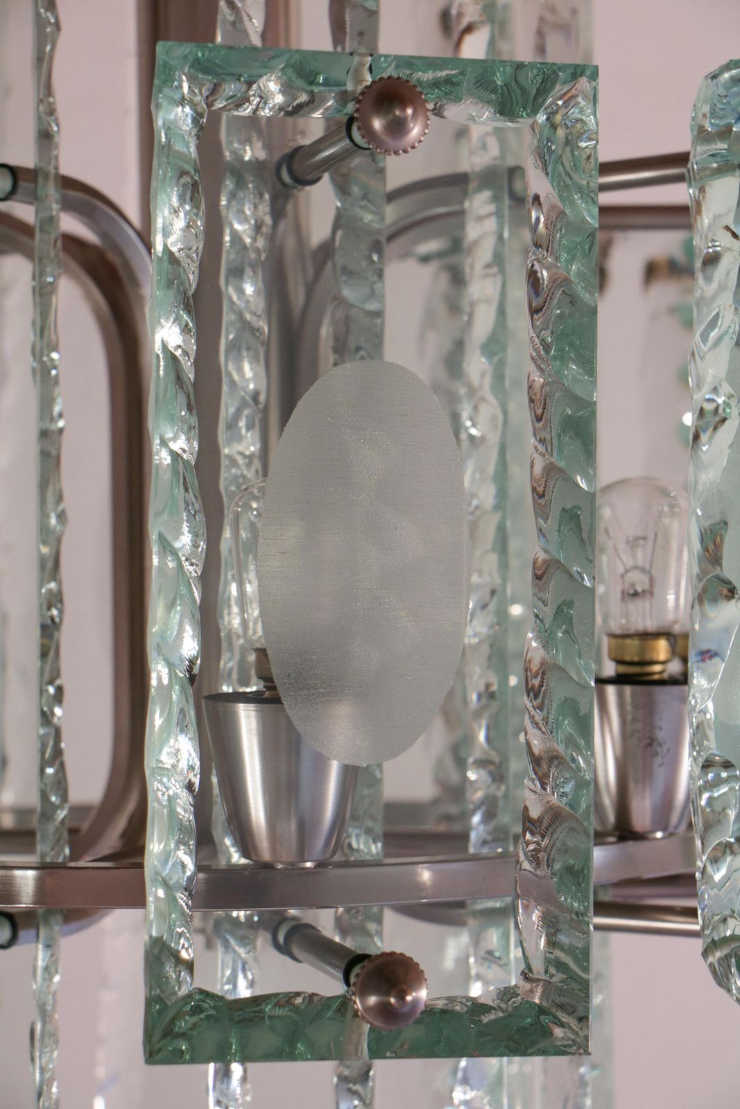 photo buy Italian Mid Century  Chandelier Attributed To Fontana Arte  , 1950s