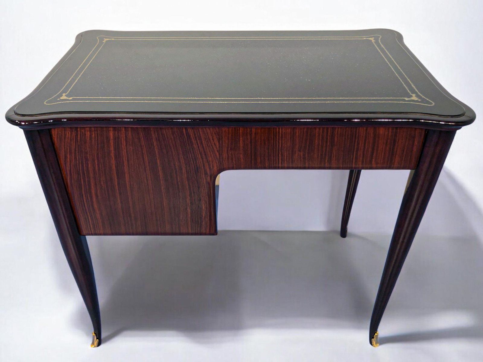 Furniture Italian Mid Century Modern Small Desk And Chair Attributed To Paolo Buffa, 1950s photo