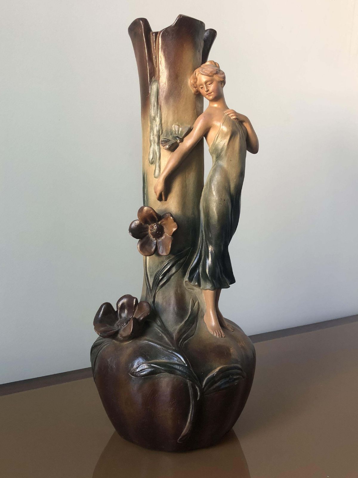 French Art Nouveau Pair Of Large Terracotta Vases, Circa 1910 photo 619.0