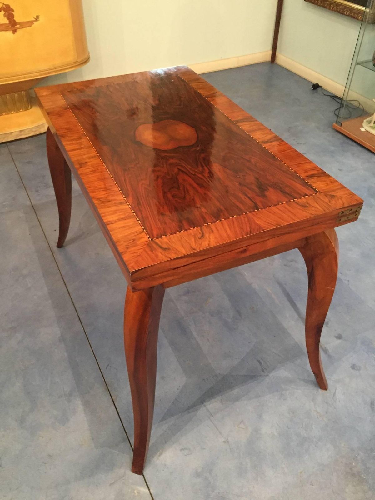 French Art Deco Card Table, 1940 photo for sale