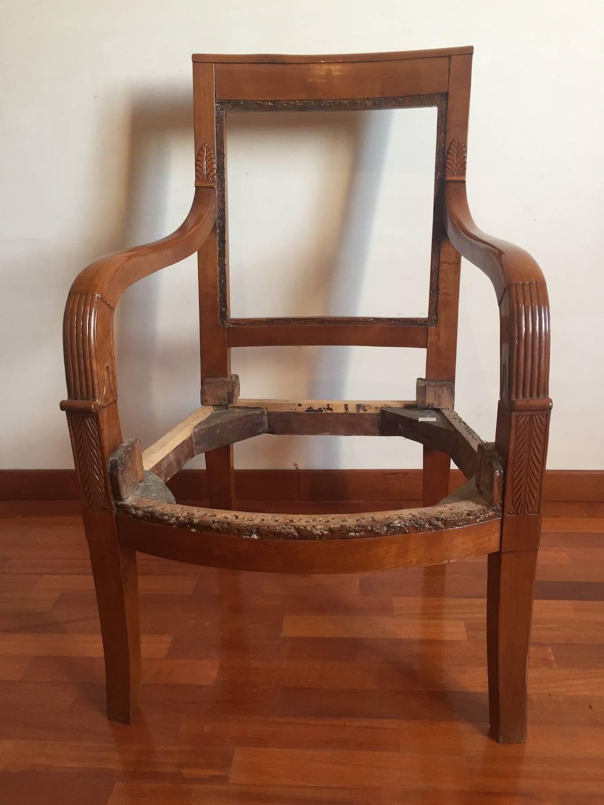 Two French Empire Armchairs, 19th Century photo for sale