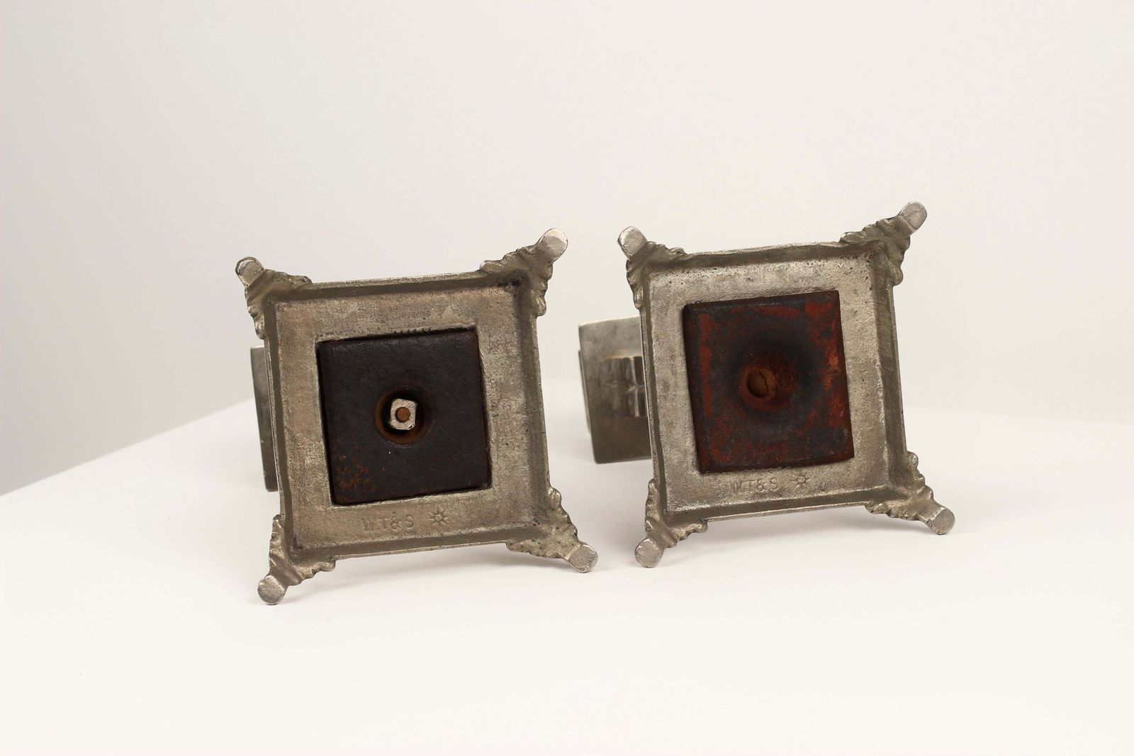 photo for sale Silver Plated Candlesticks By William Tonks And Sons, Late 19th Century