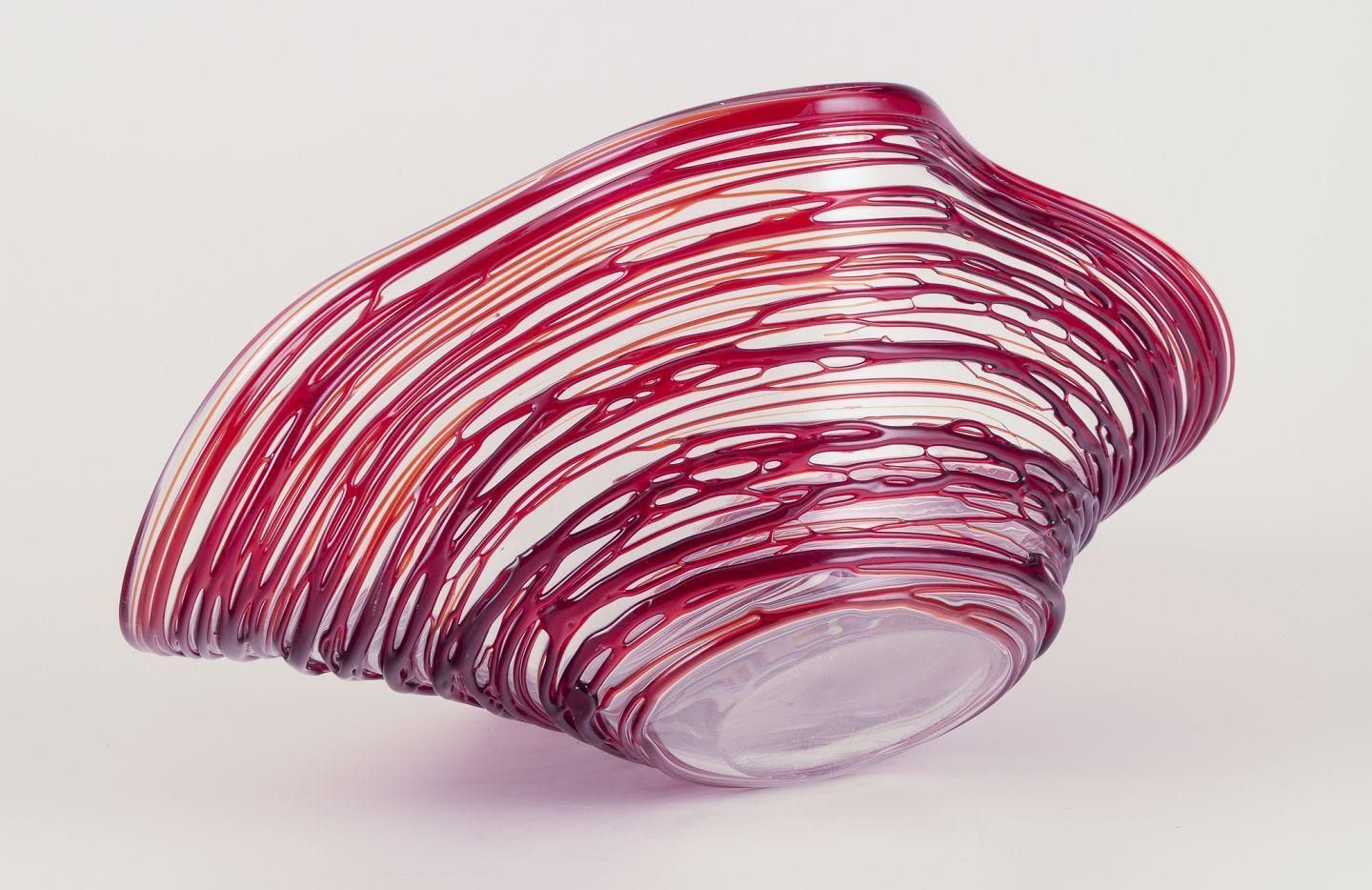 Enrico Cammozzo, Vetro Artistico Murano. Unique And Colossal Bowl In Art Glass. photo Home Decor
